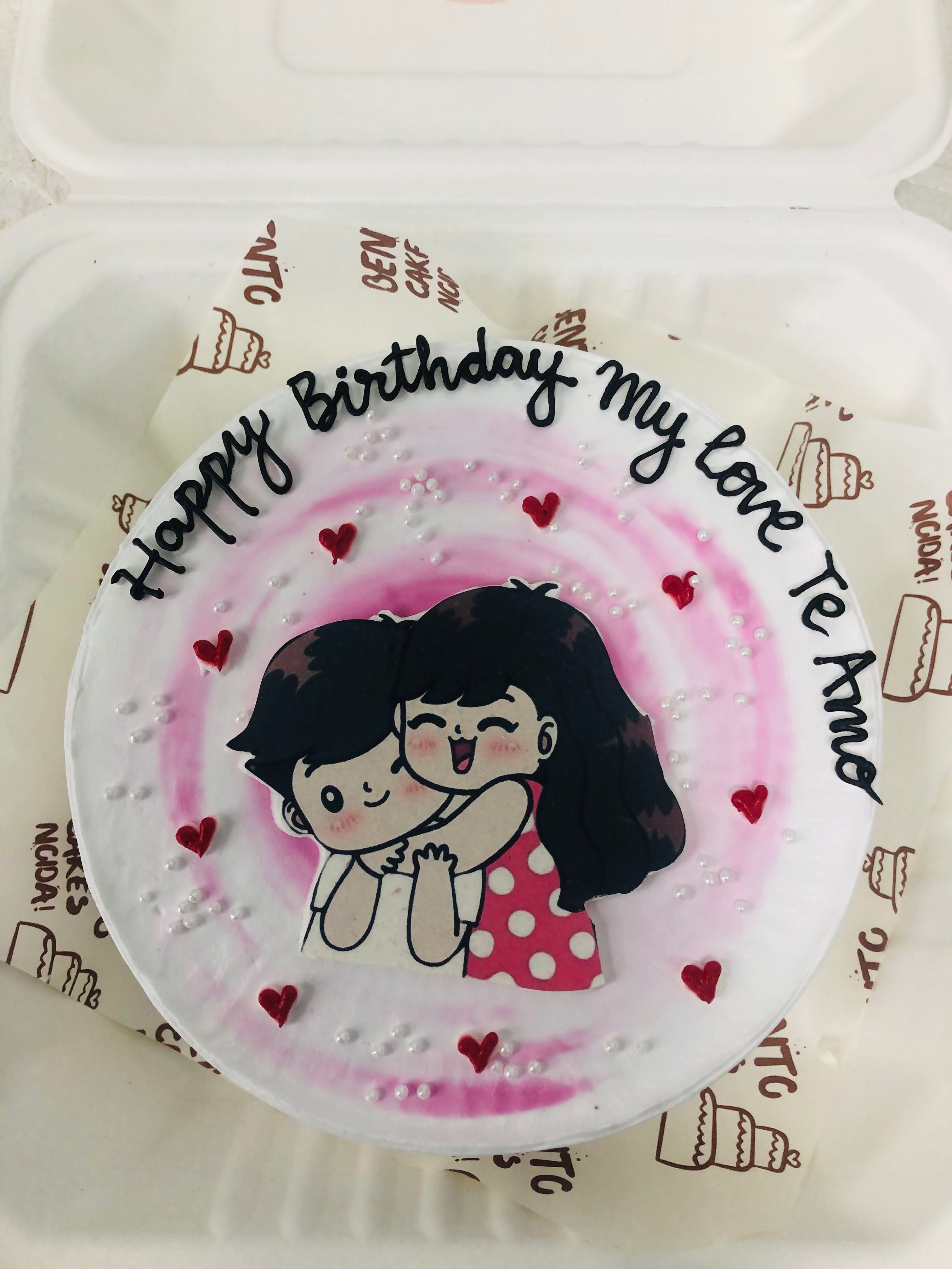 Romantic Birthday Bento Cake