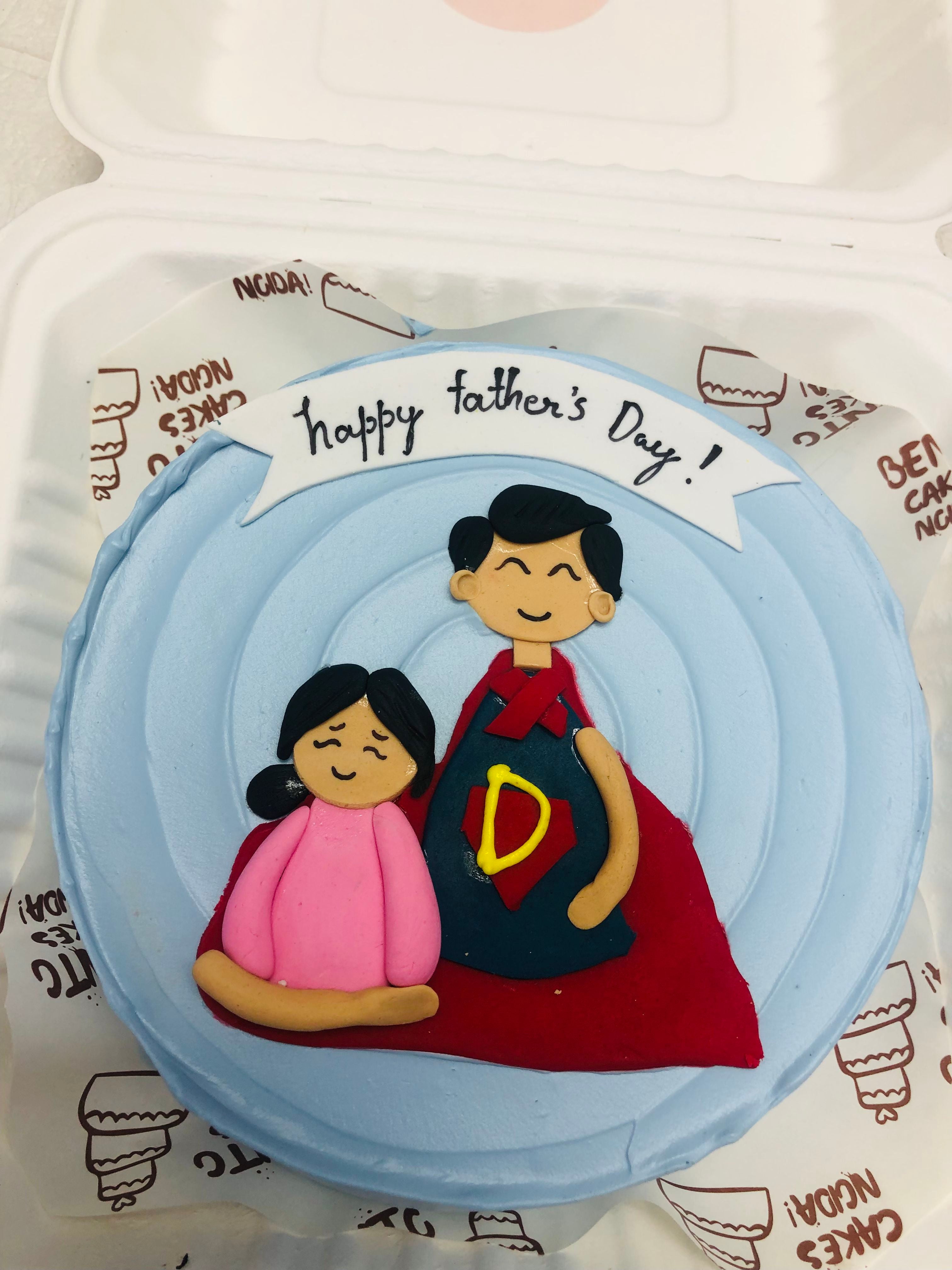 Super Dad bento cake