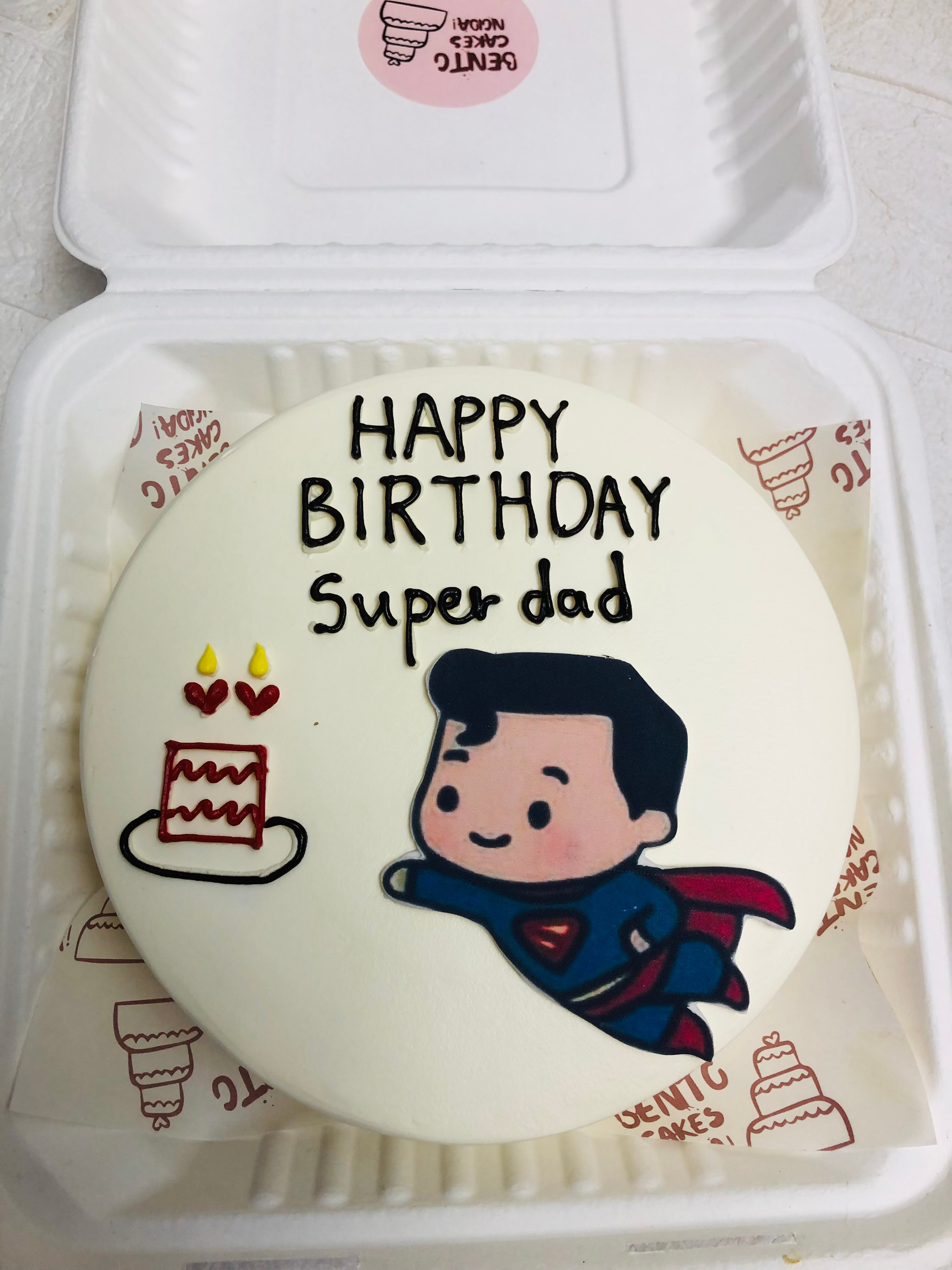 Super Dad Bento Cake