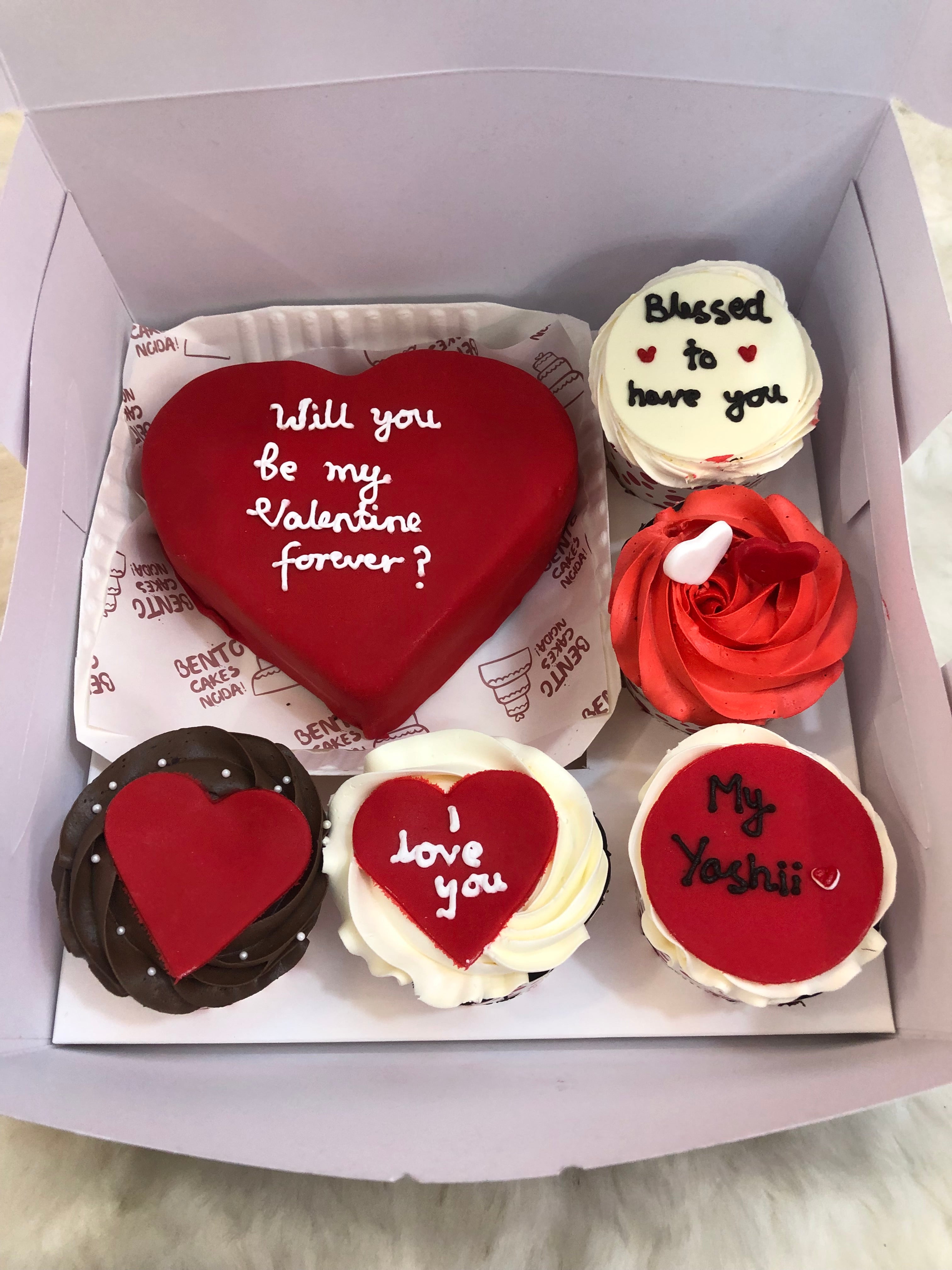 Valentine’s Day Cupcake & Heart Cake Box