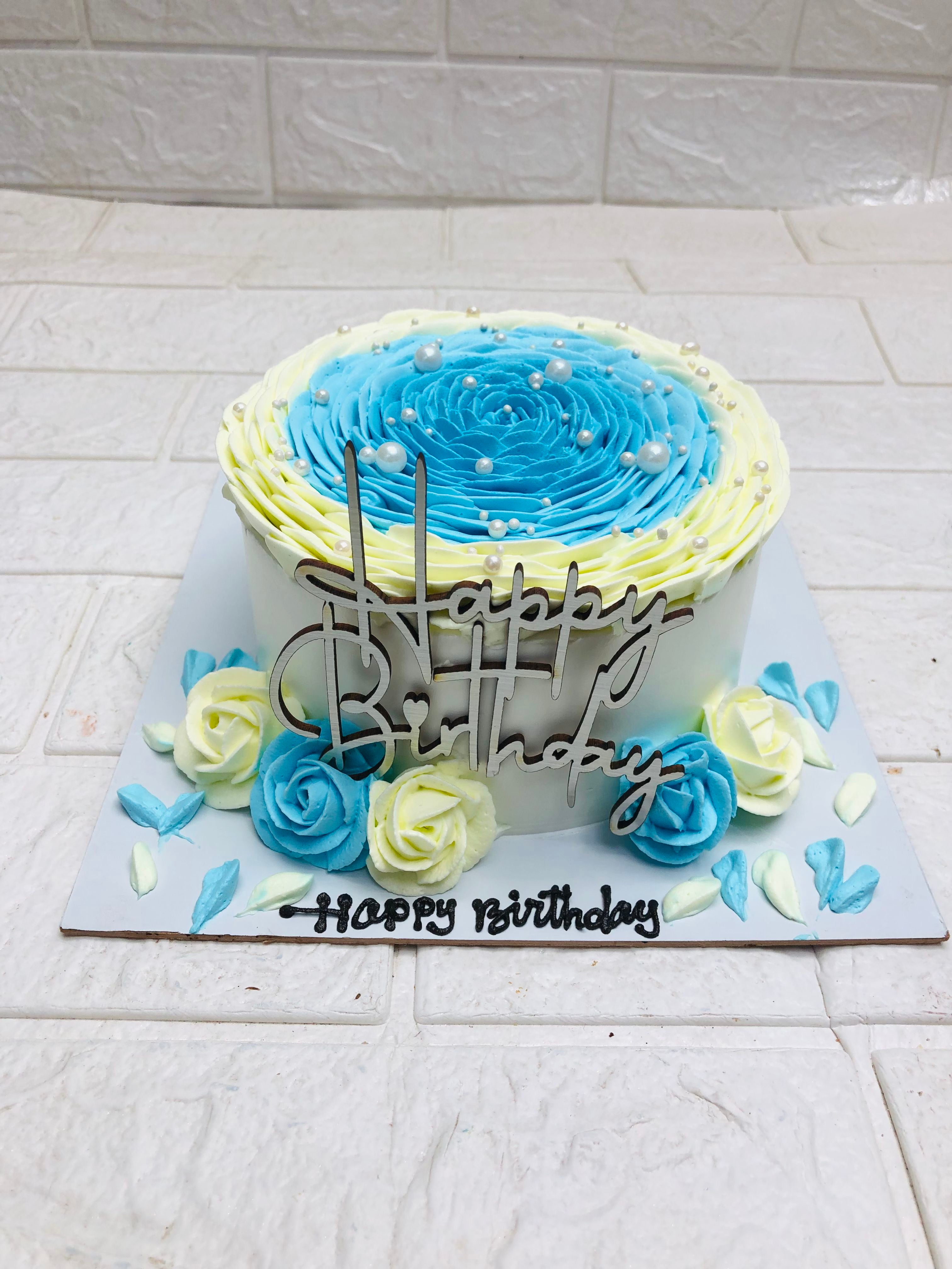 Swirl Birthday Cake