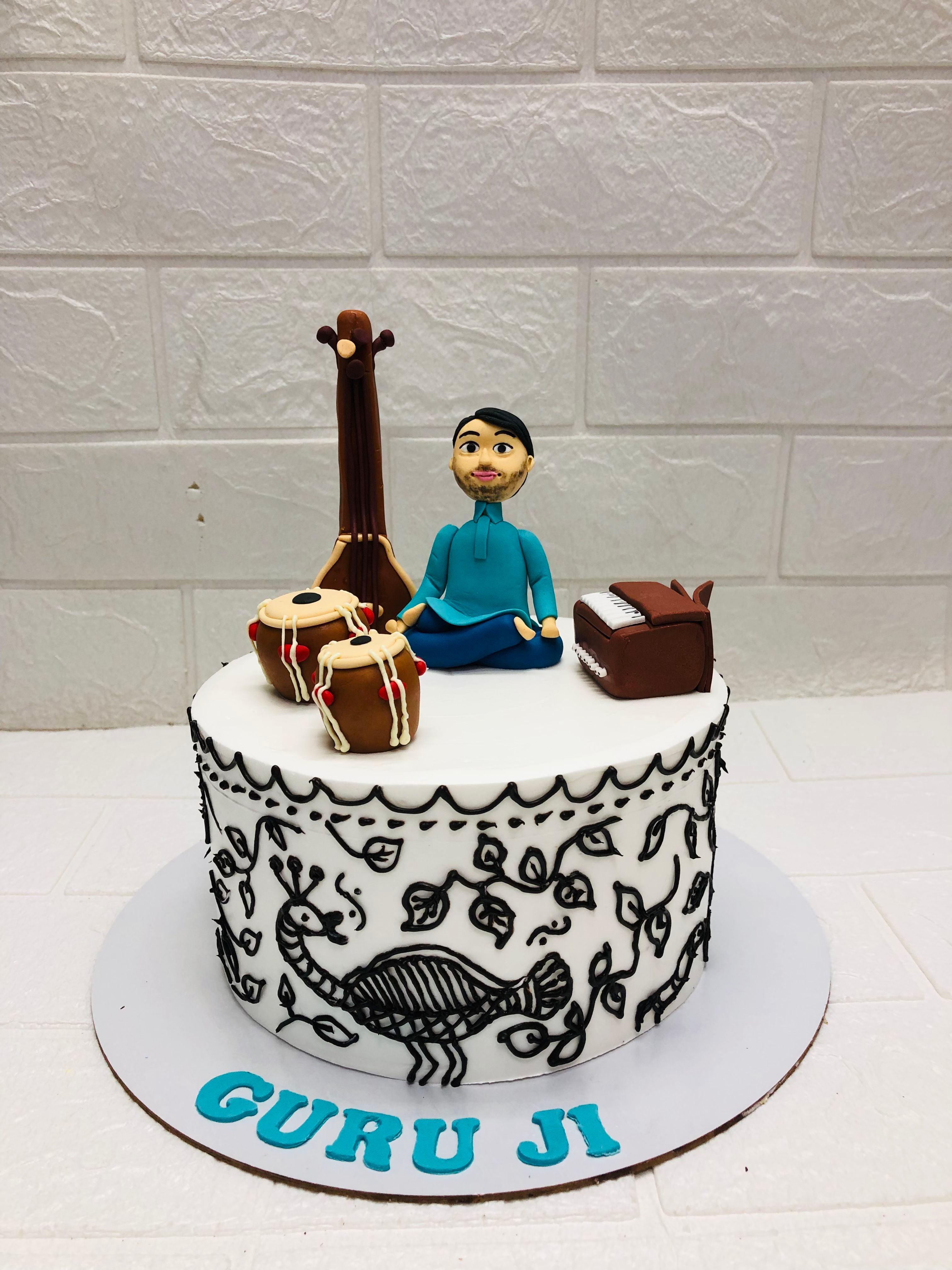 Guru Ji Music Tribute Cake