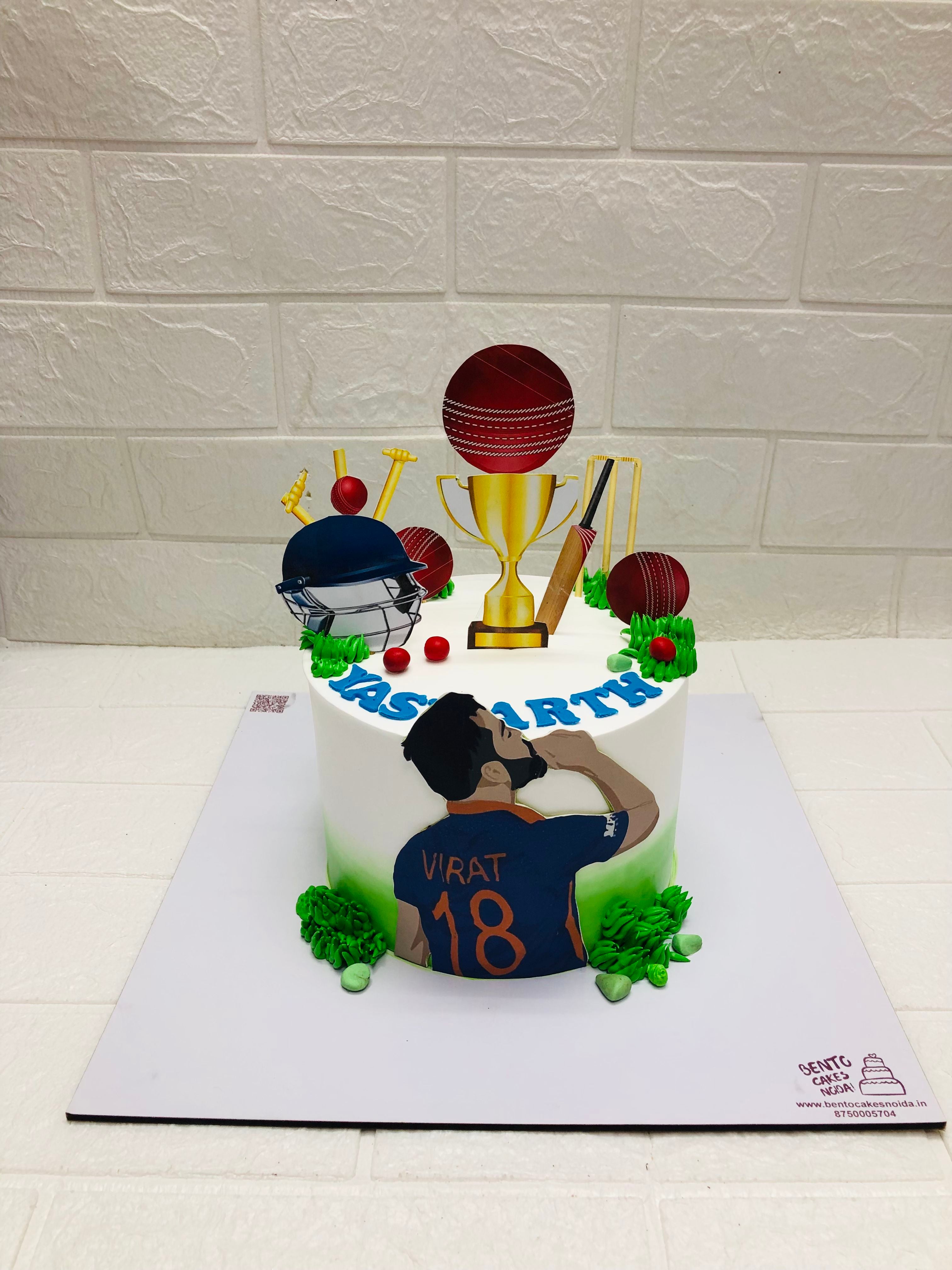 Virat Cricket Birthday Cake