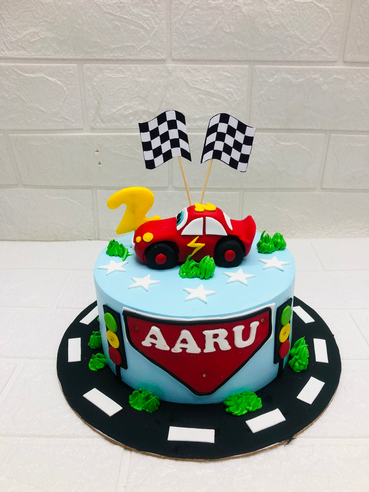Racing Car Birthday Cake
