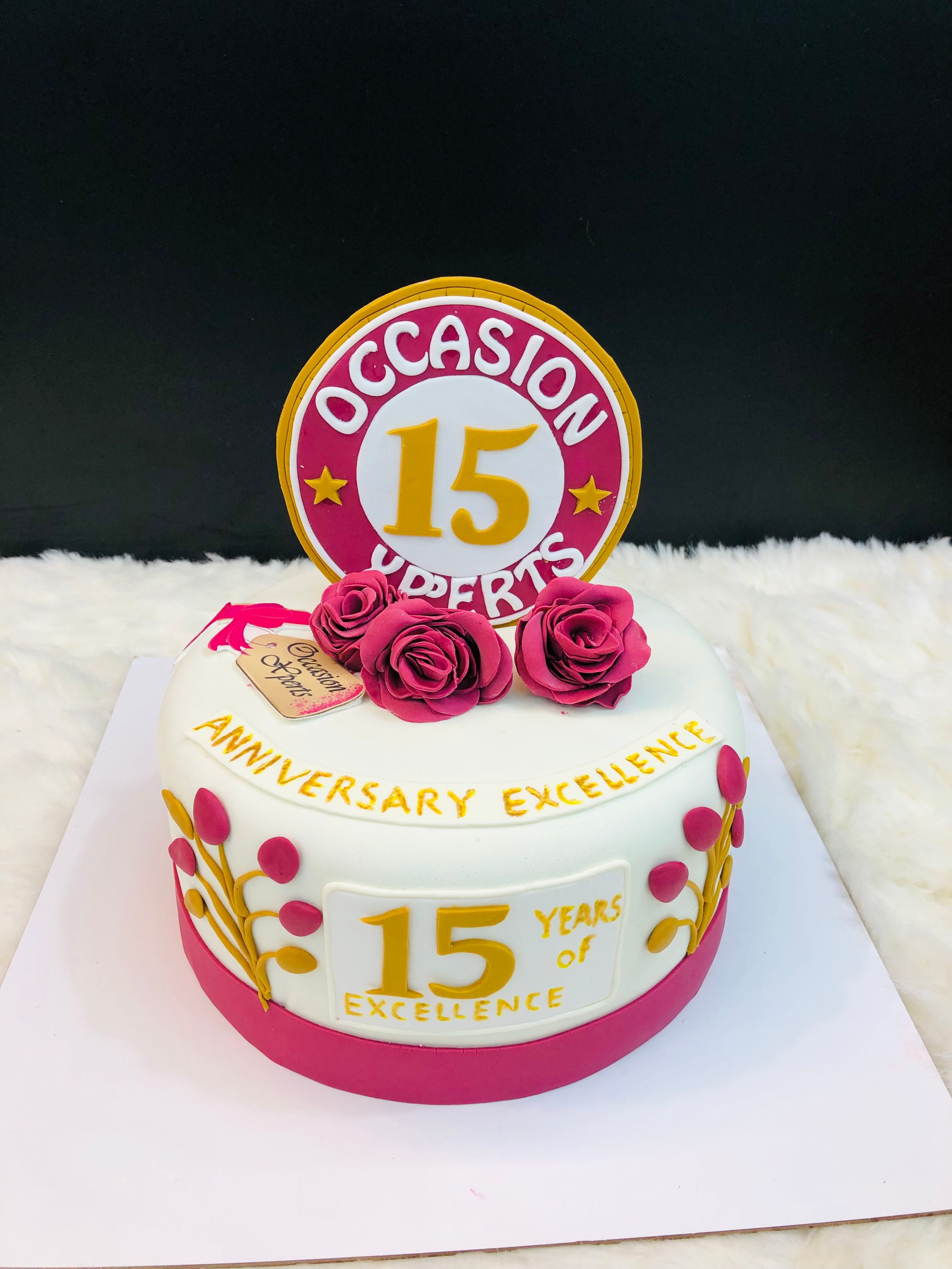 15-Year Anniversary Cake
