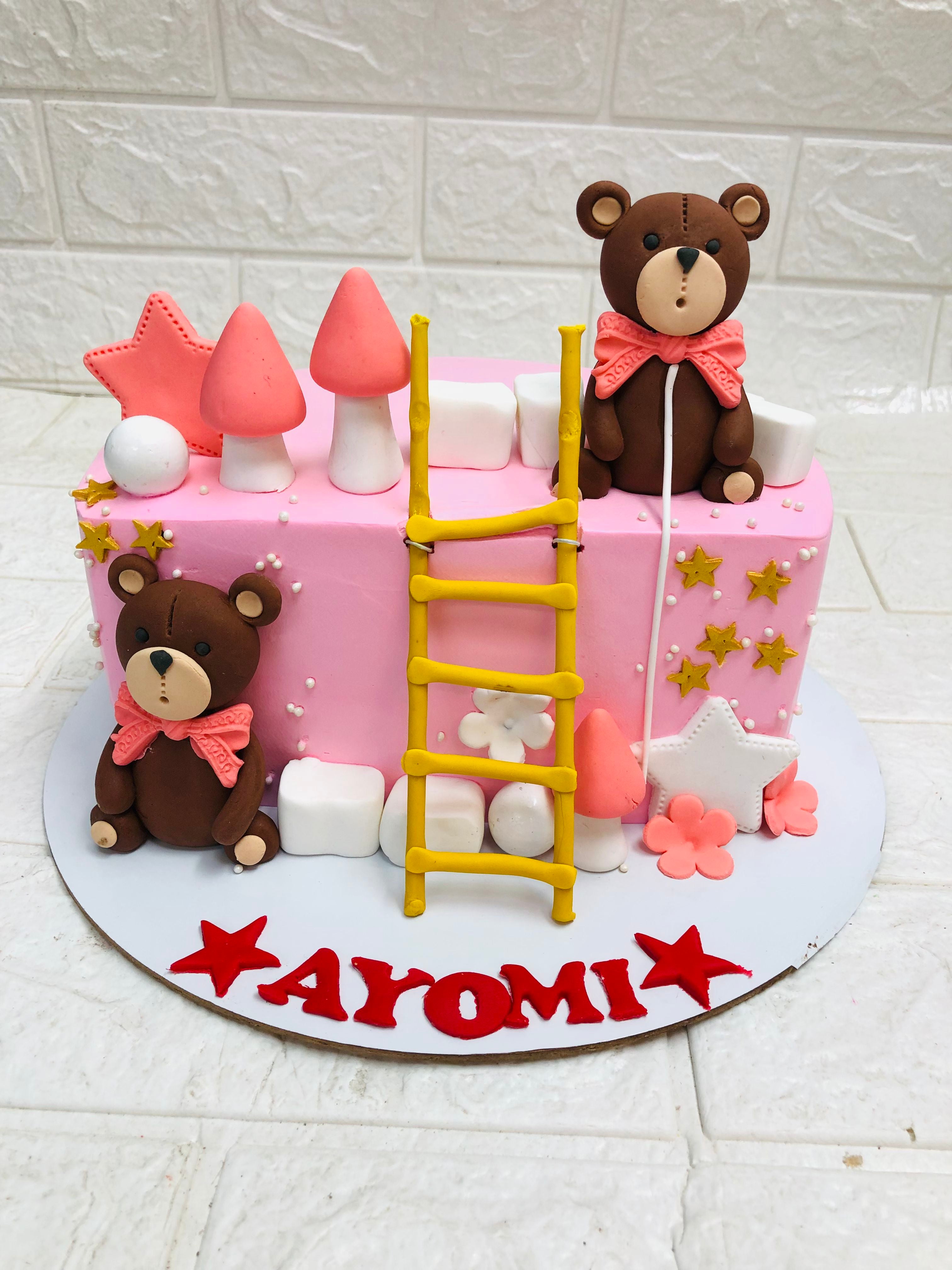 Teddy-Themed Birthday Cake