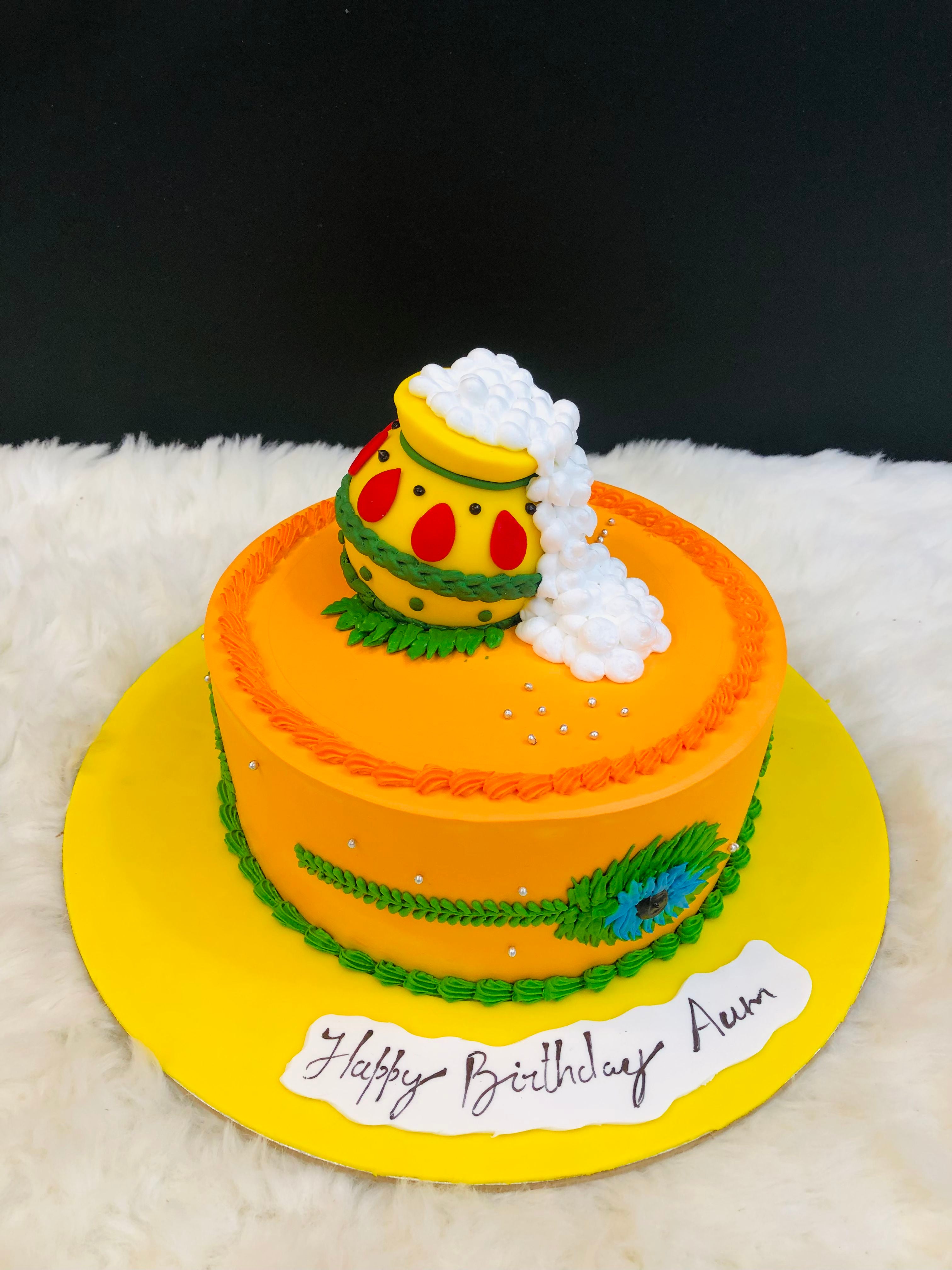 krishan janmastami cake