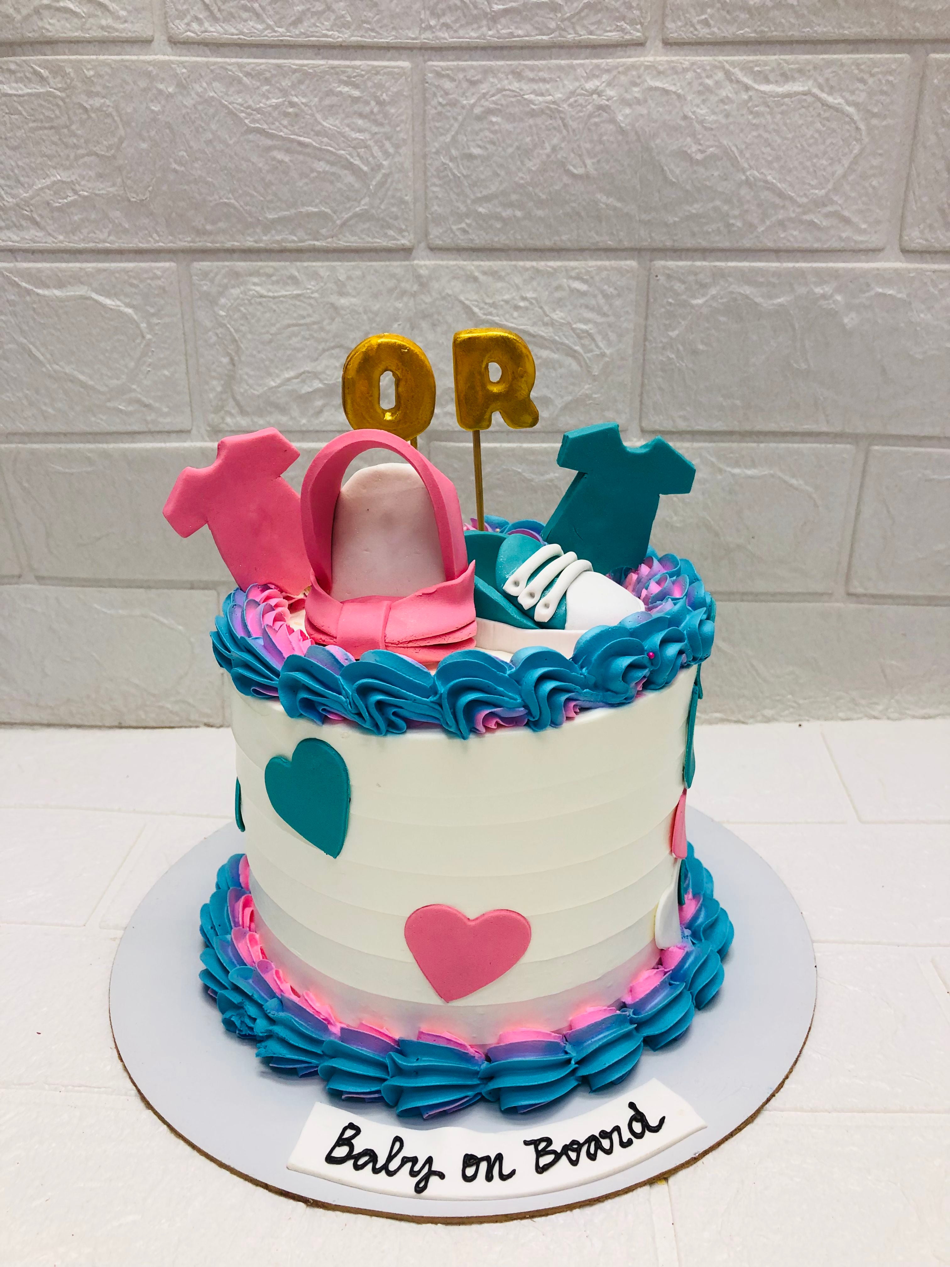 Gender Reveal Cake