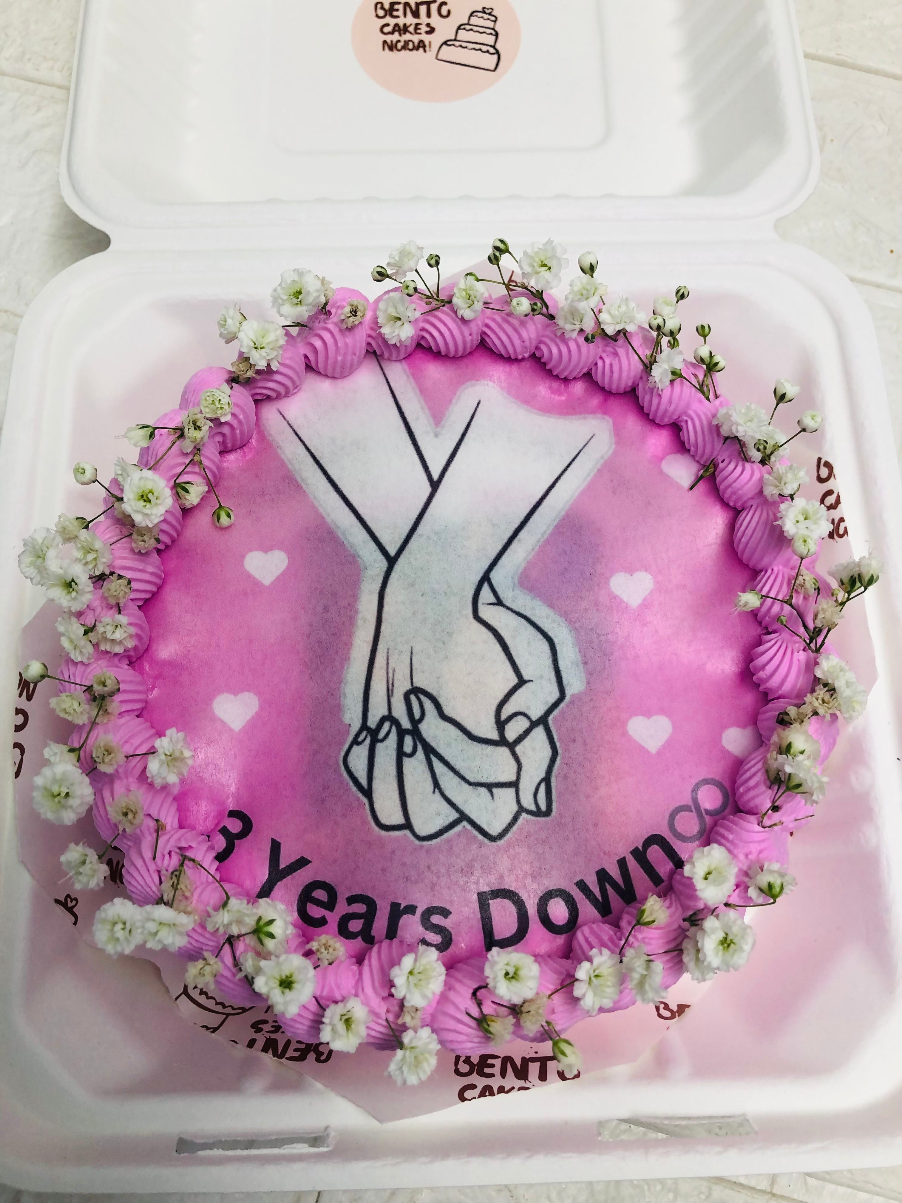 3-Year Anniversary Bento Cake