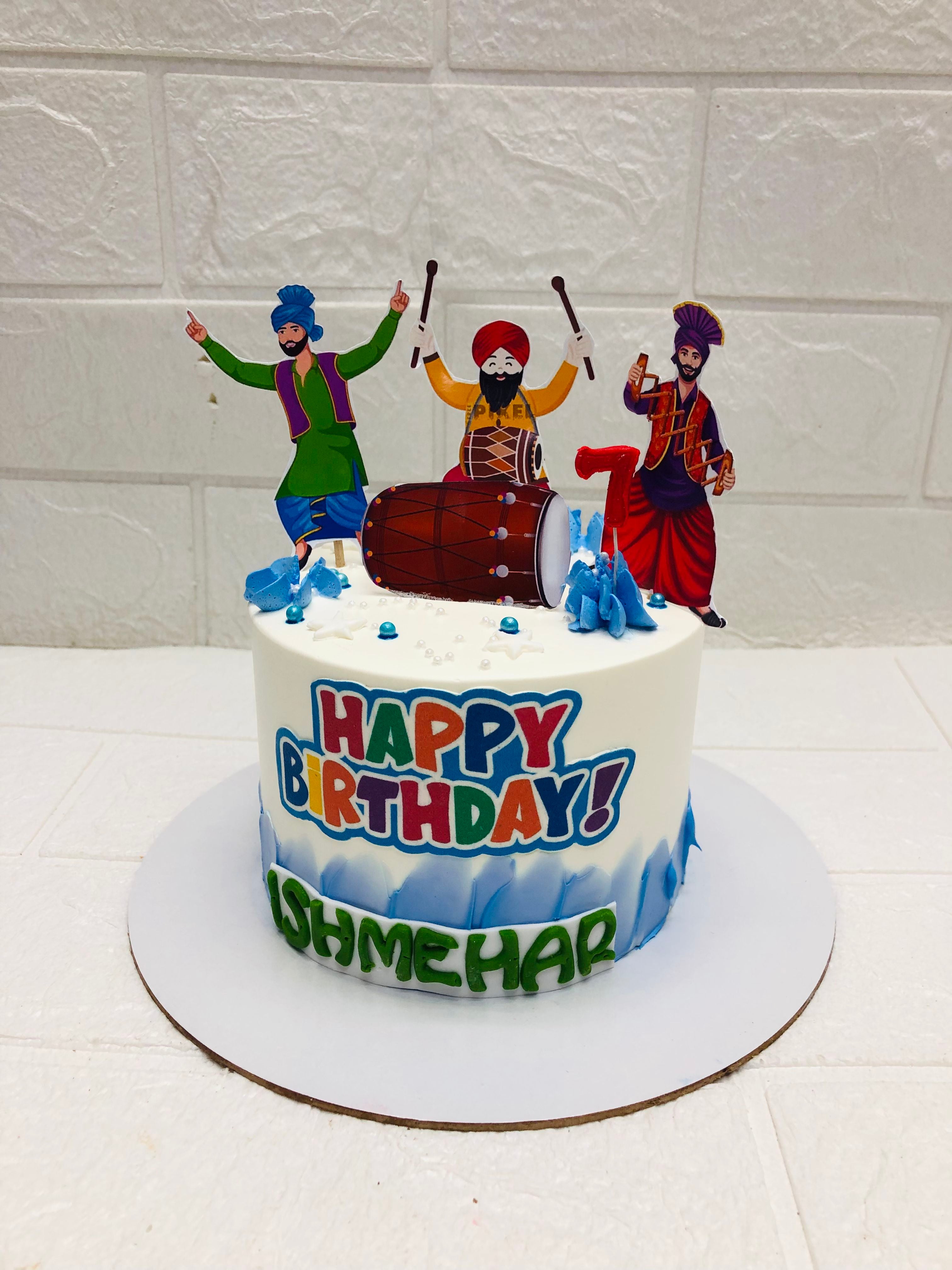 Punjabi Dance Birthday Cake