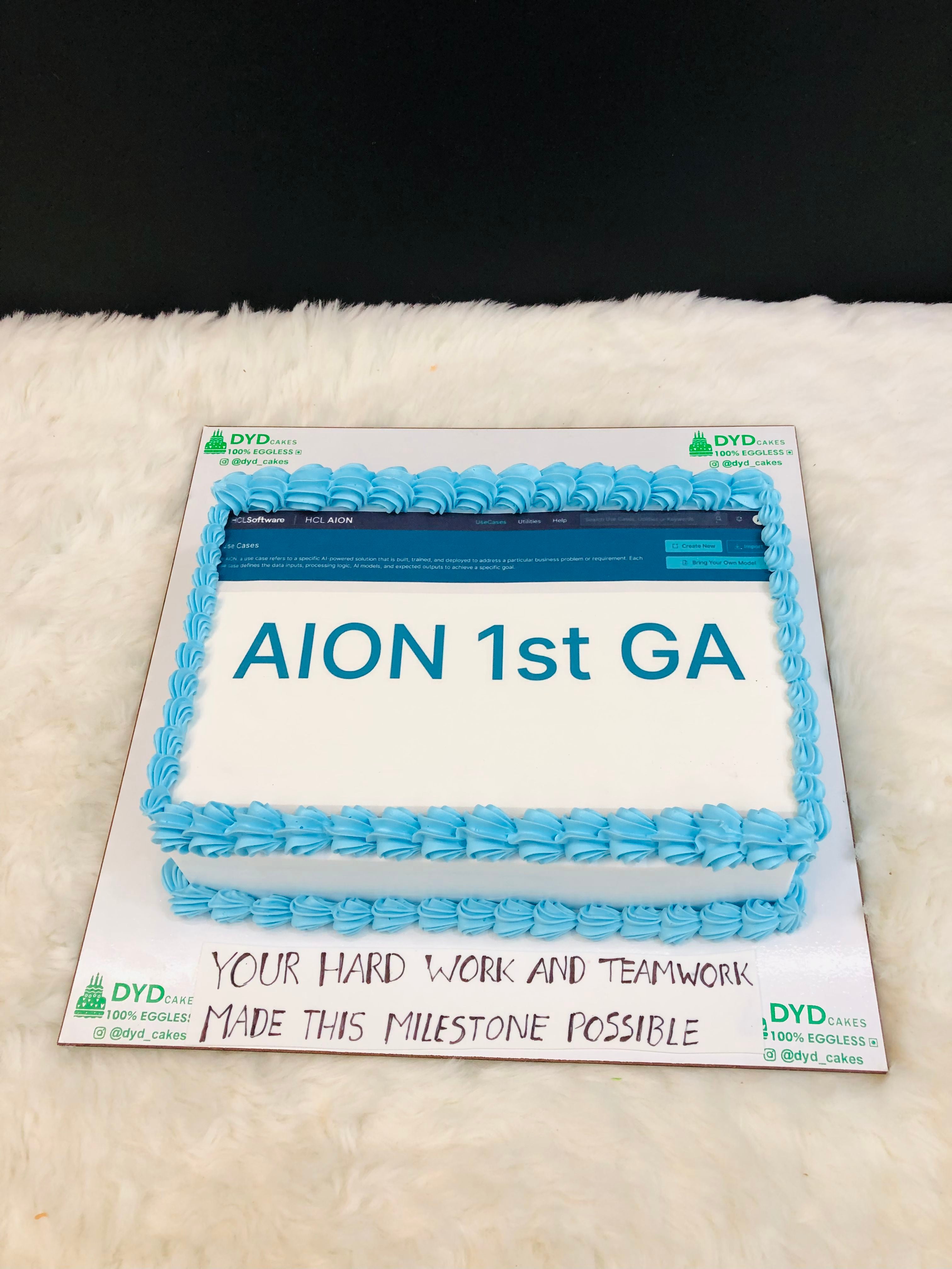 Software Launch Celebration Cake