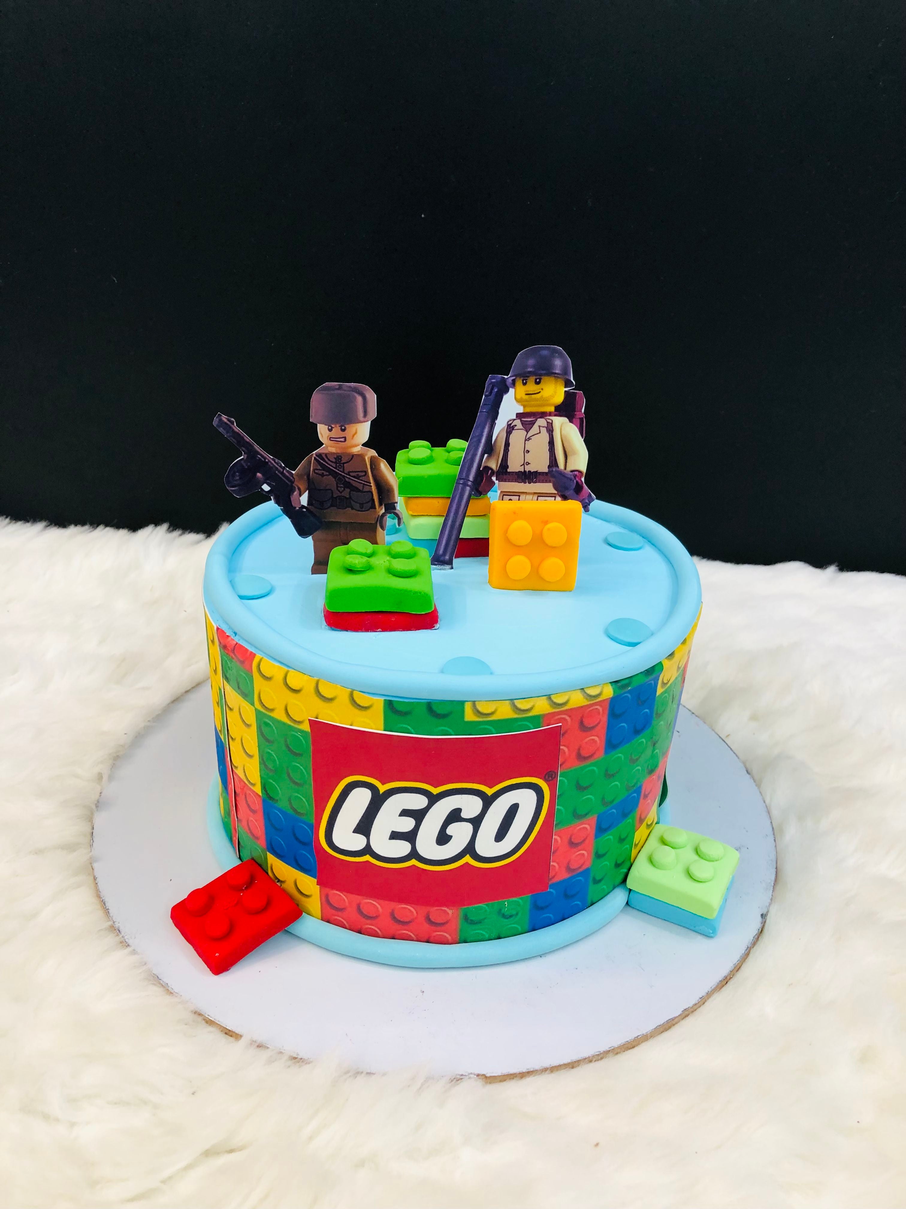LEGO Battle Birthday Cake