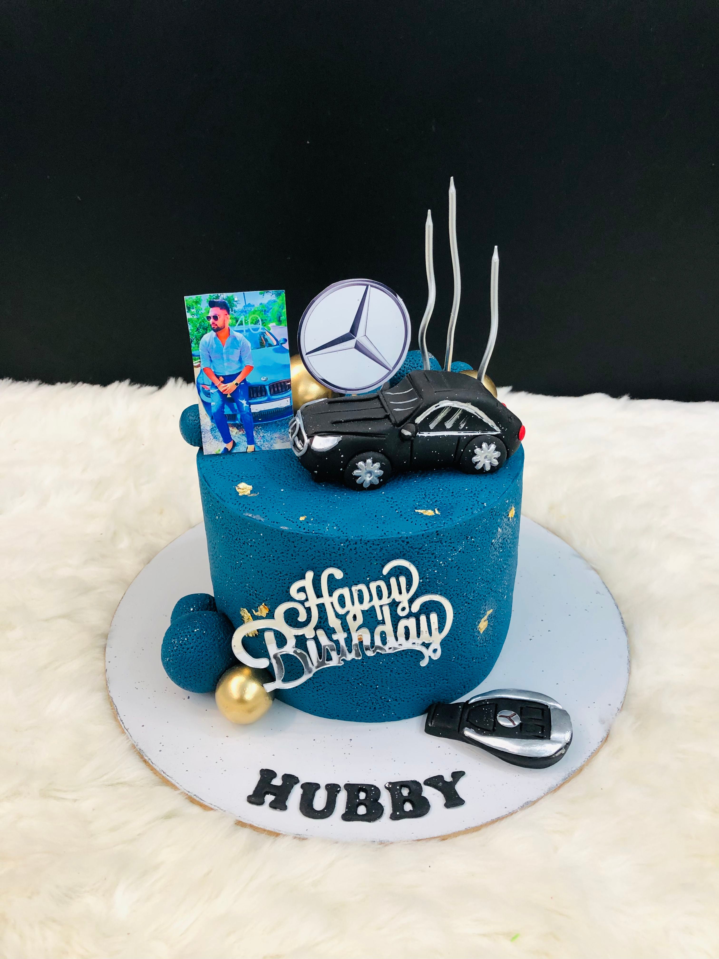 Luxury Mercedes-Benz Birthday Cake