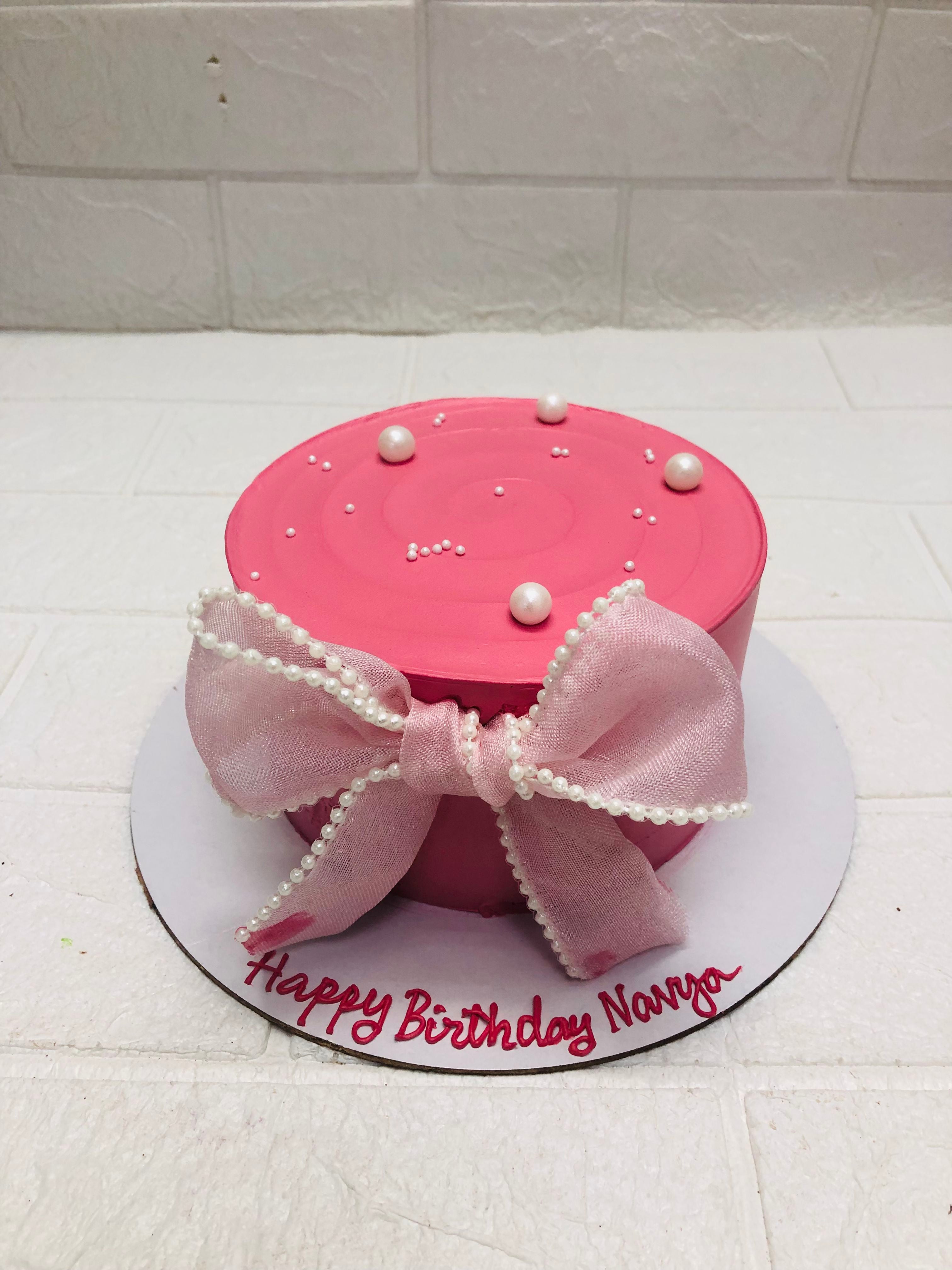 Pink Pearl Birthday Cake