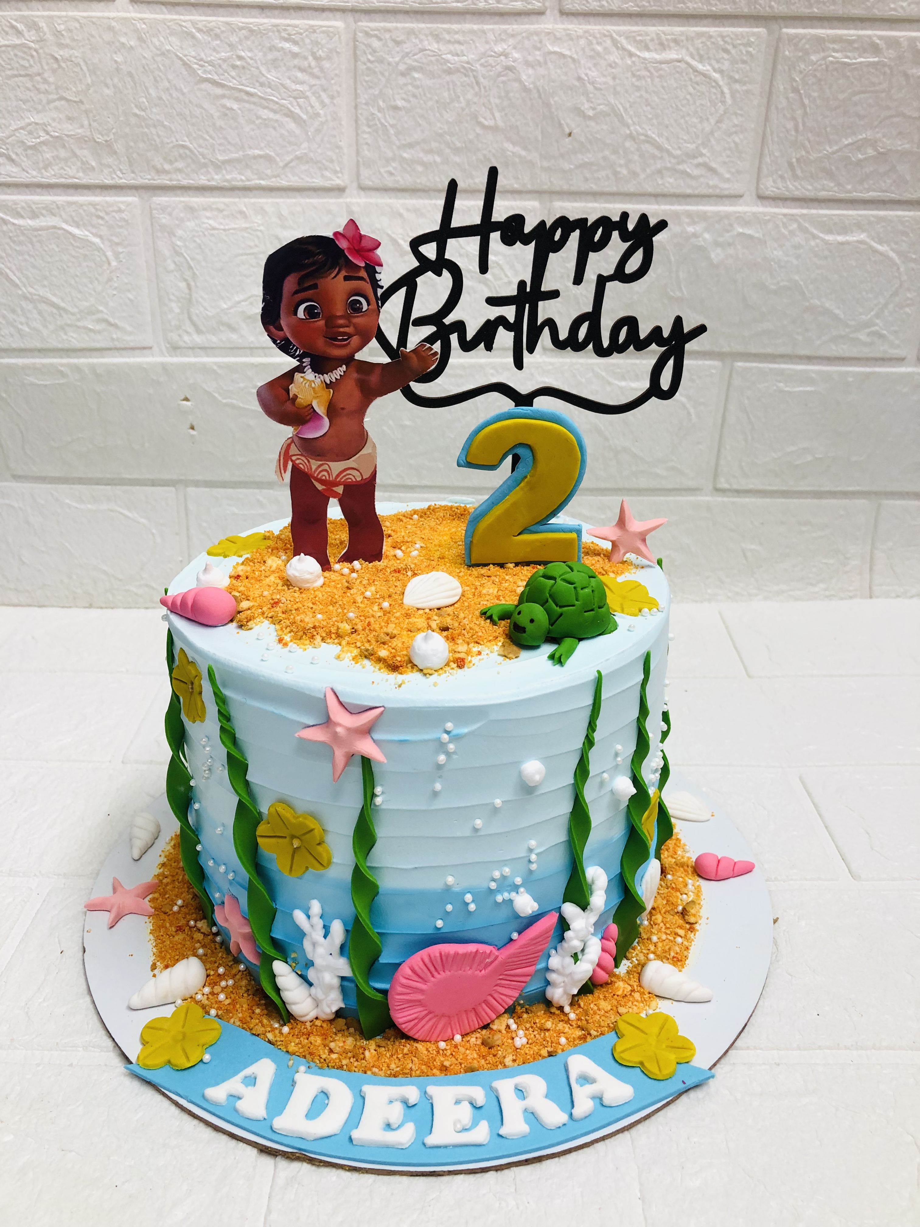 Moana Ocean Birthday Cake