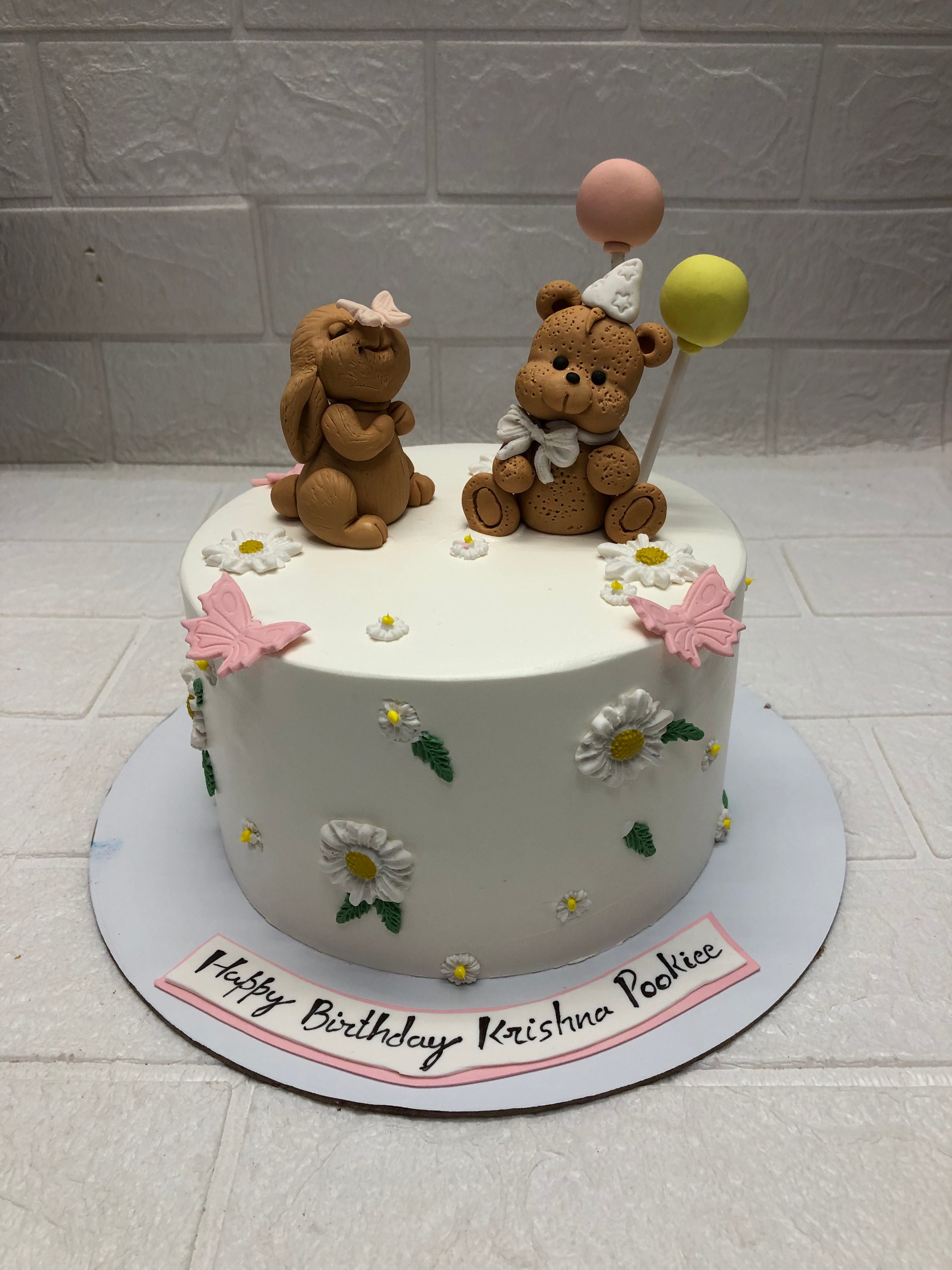 White with Bunny cake