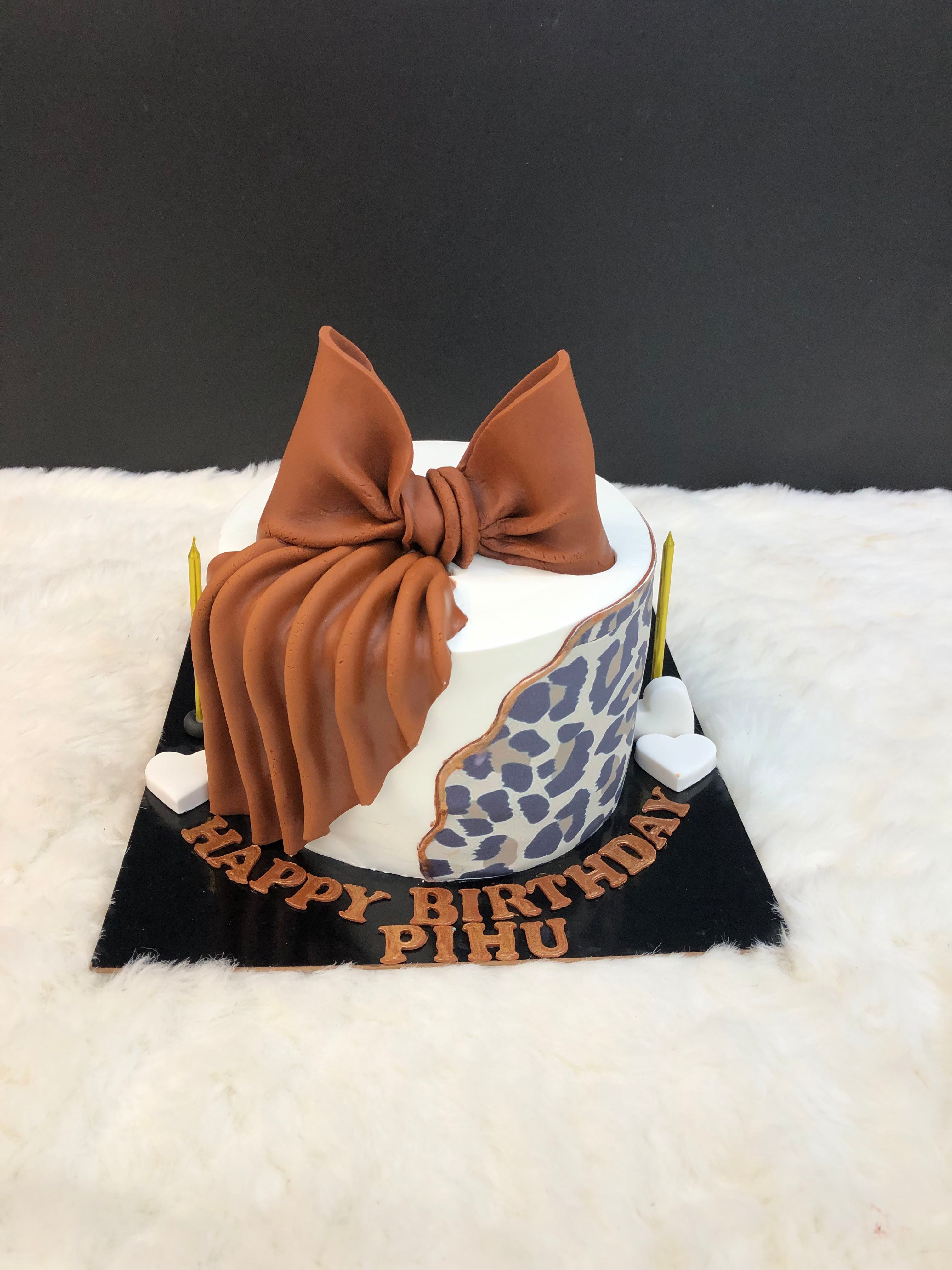 Leopard Print 18th Birthday Cake