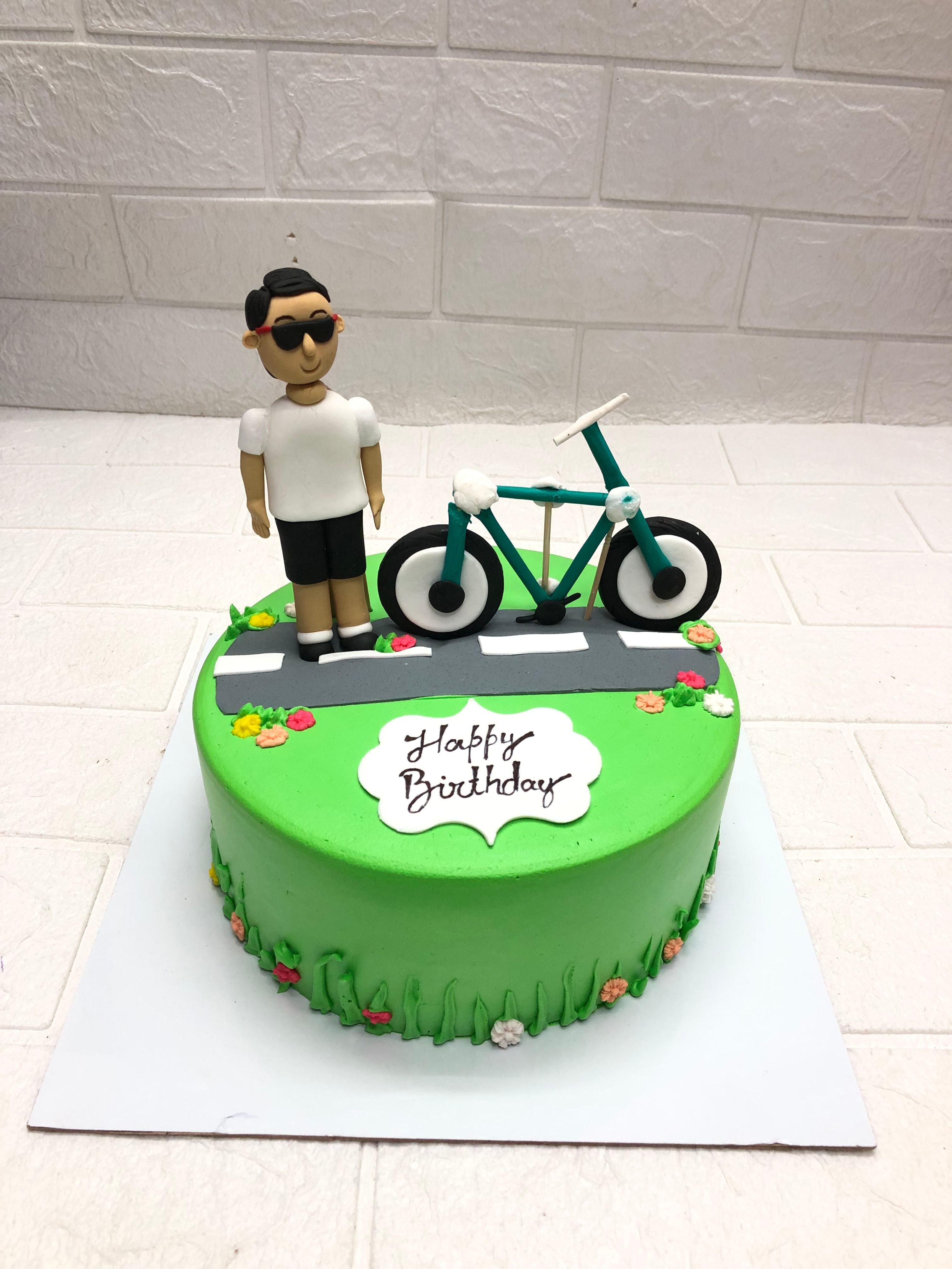 Cyclist Birthday Cake