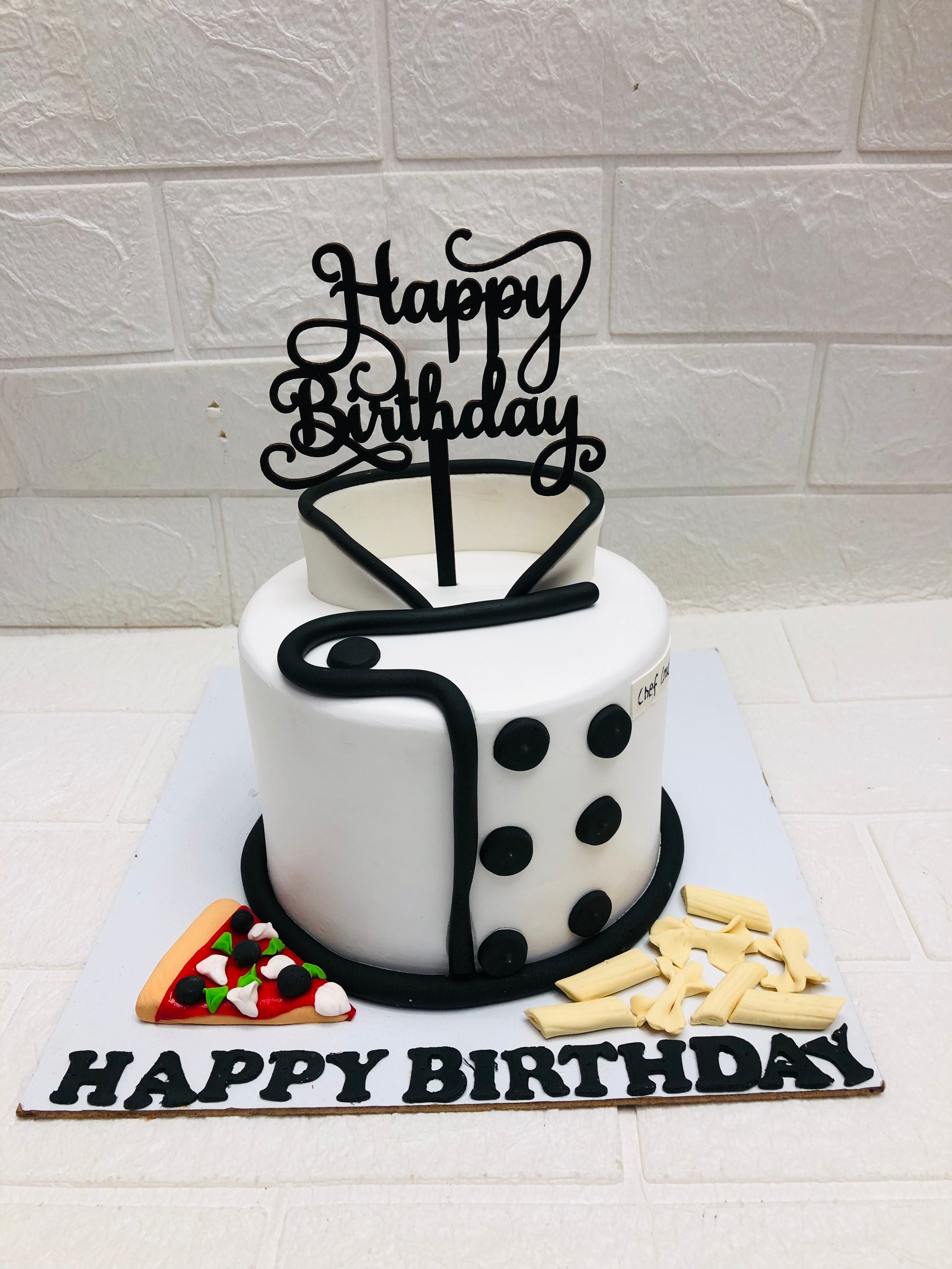chef Tuxedo Birthday Cake