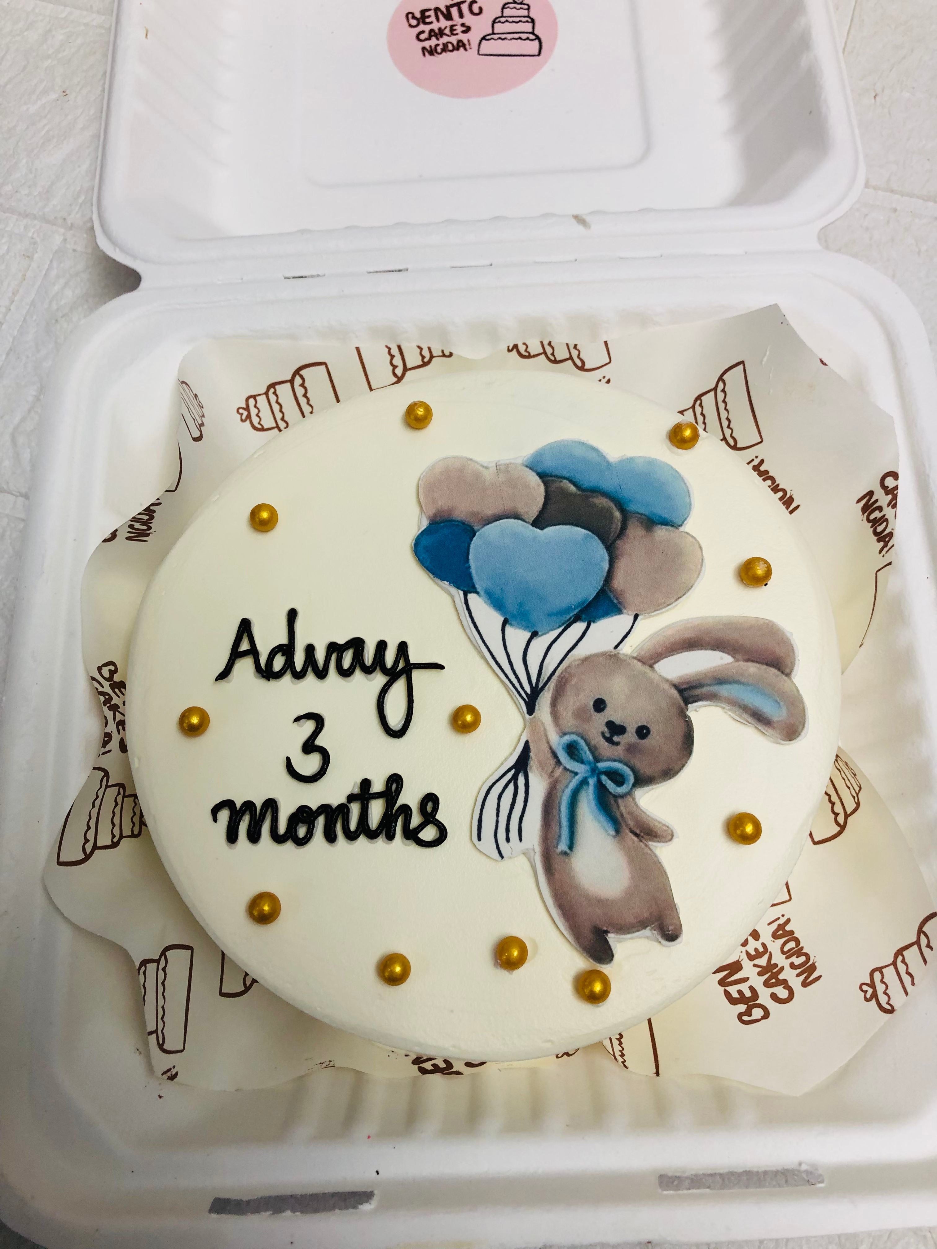 3-Month Bunny Cake