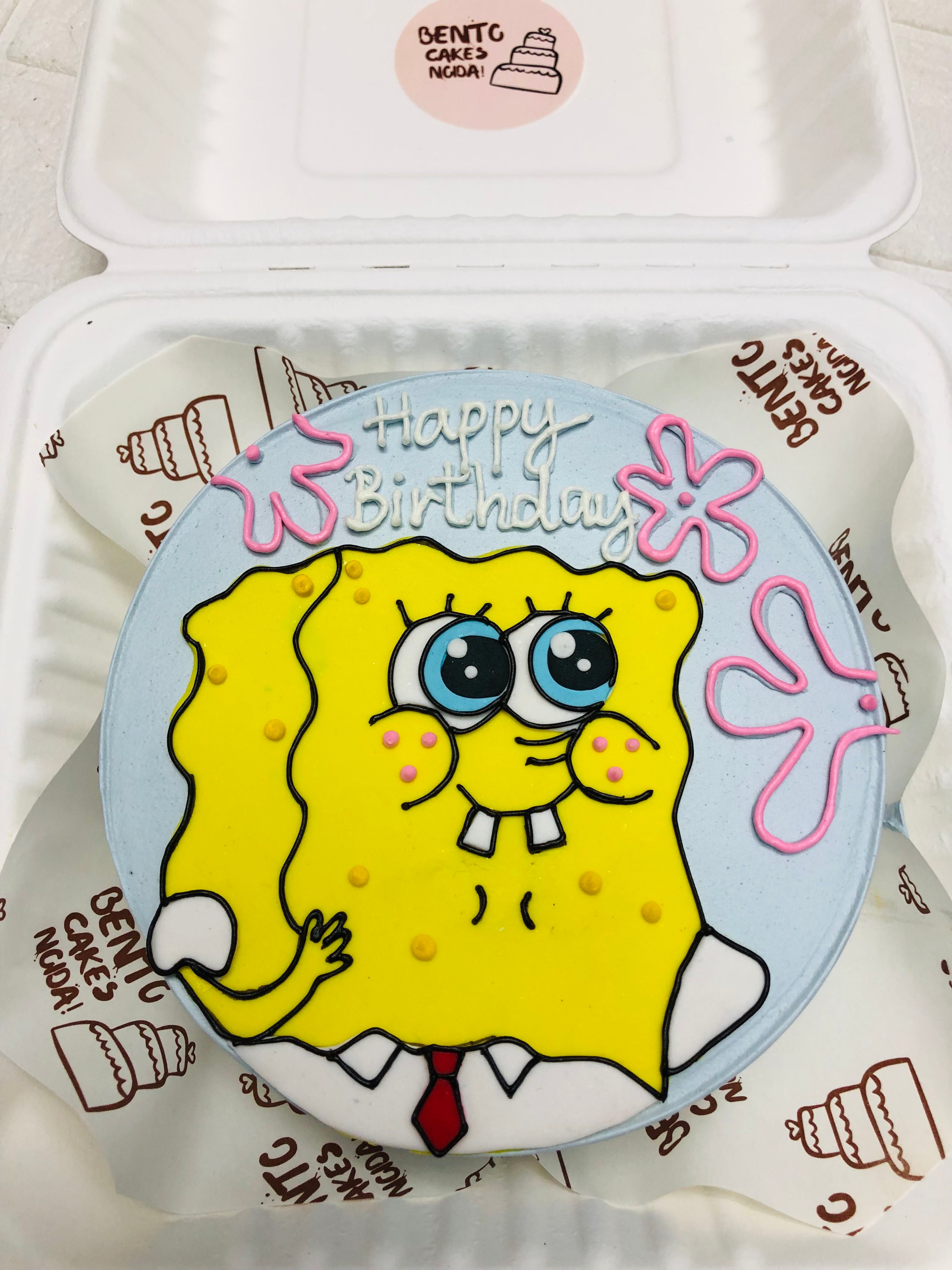 SpongeBob Birthday Bento Cake