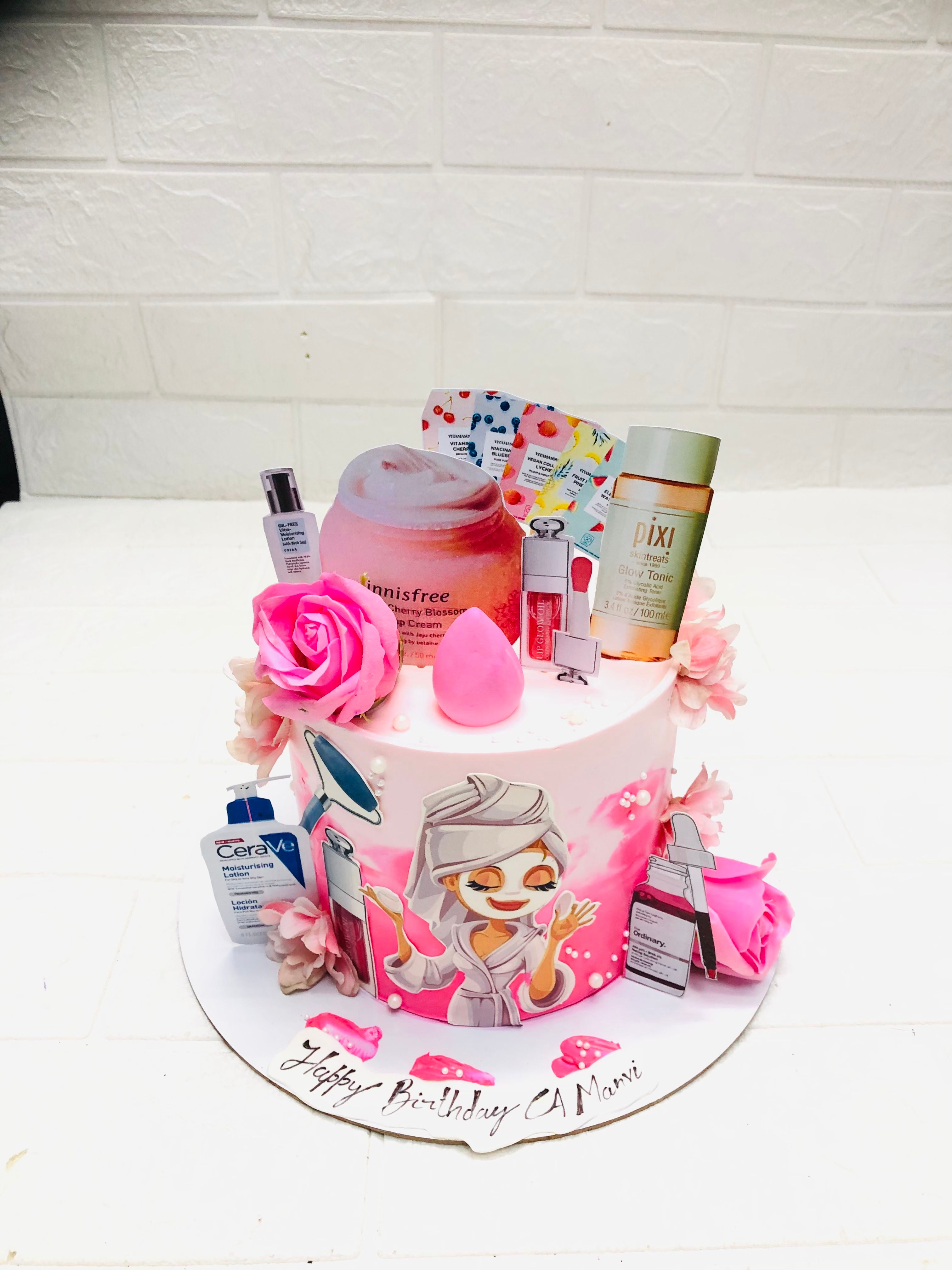 Skincare Theme cake