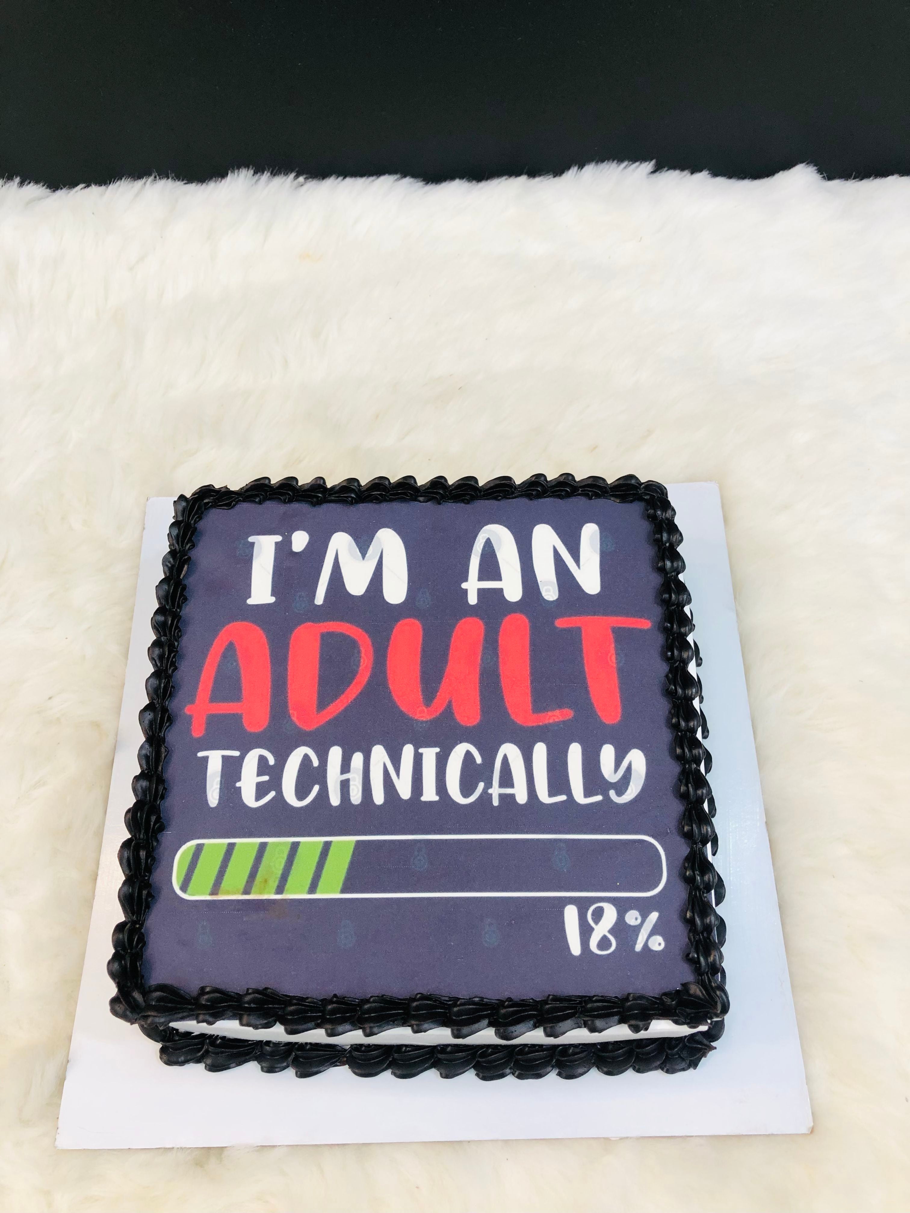 Technically Adult Birthday Cake