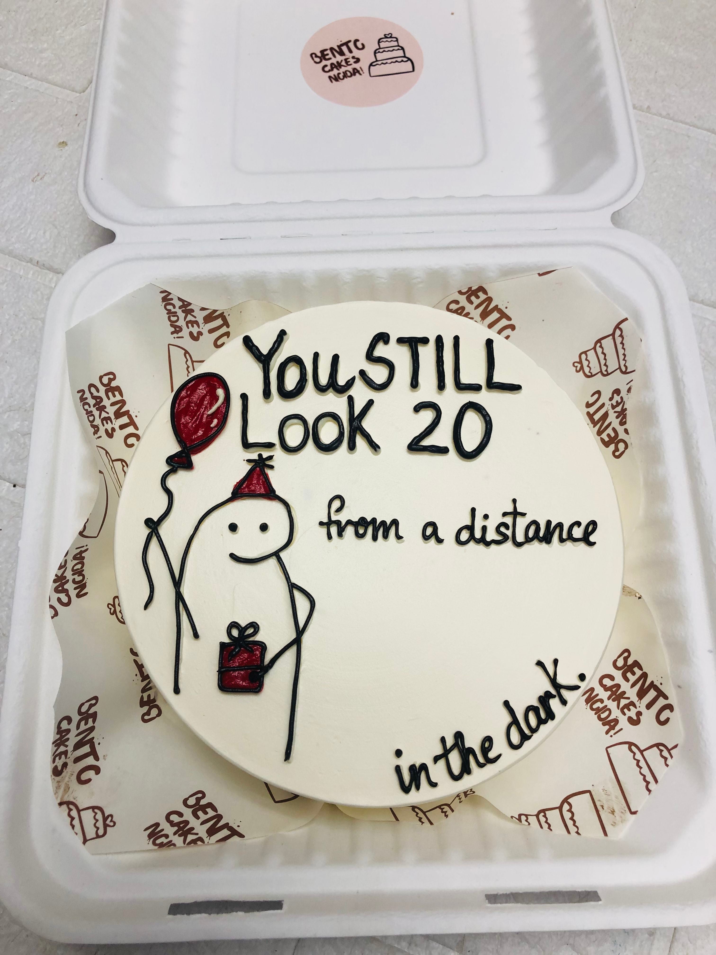 Mimi theme You Still Look 20 cake