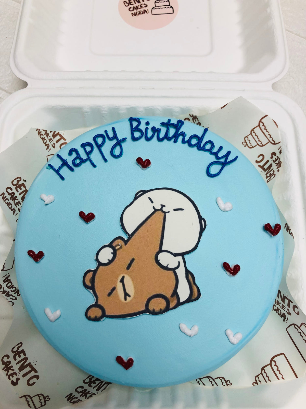 bubu dudu Hug Birthday Bento Cake