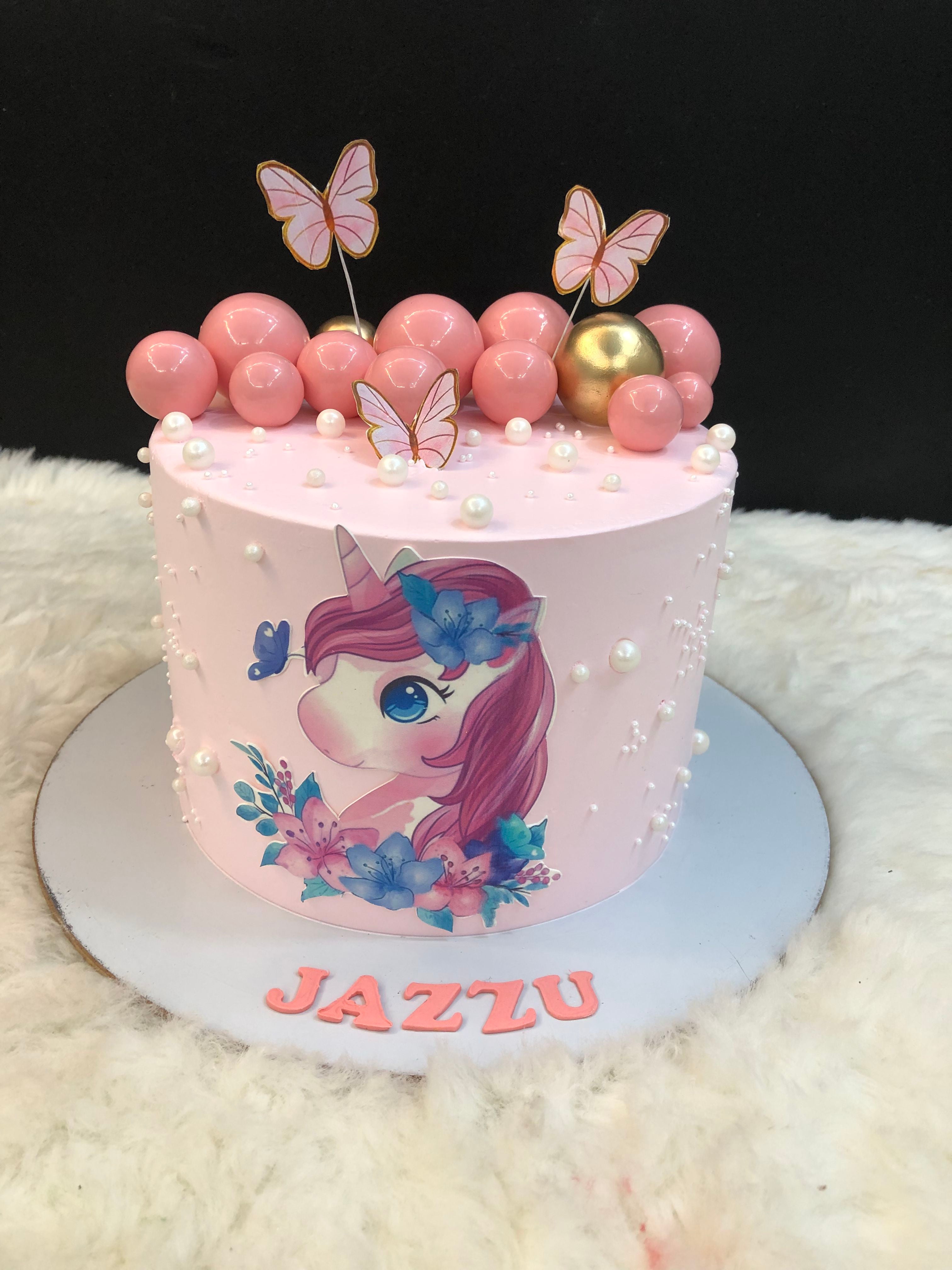 pink Unicorn Birthday Cake