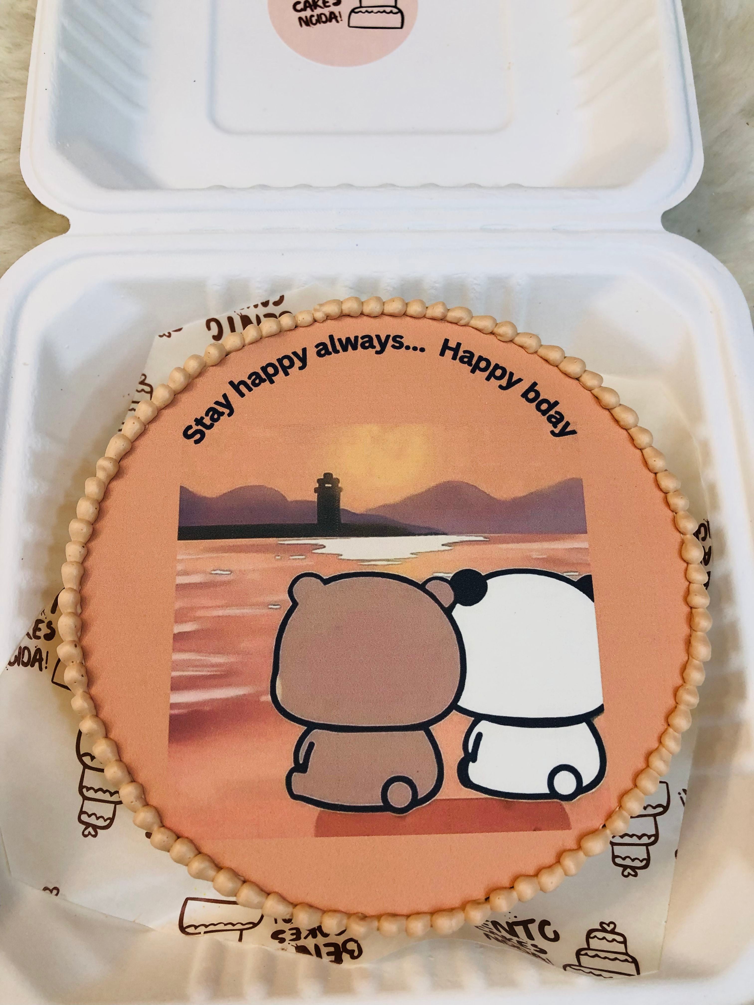 Stay Happy bubu dudu Birthday Cake