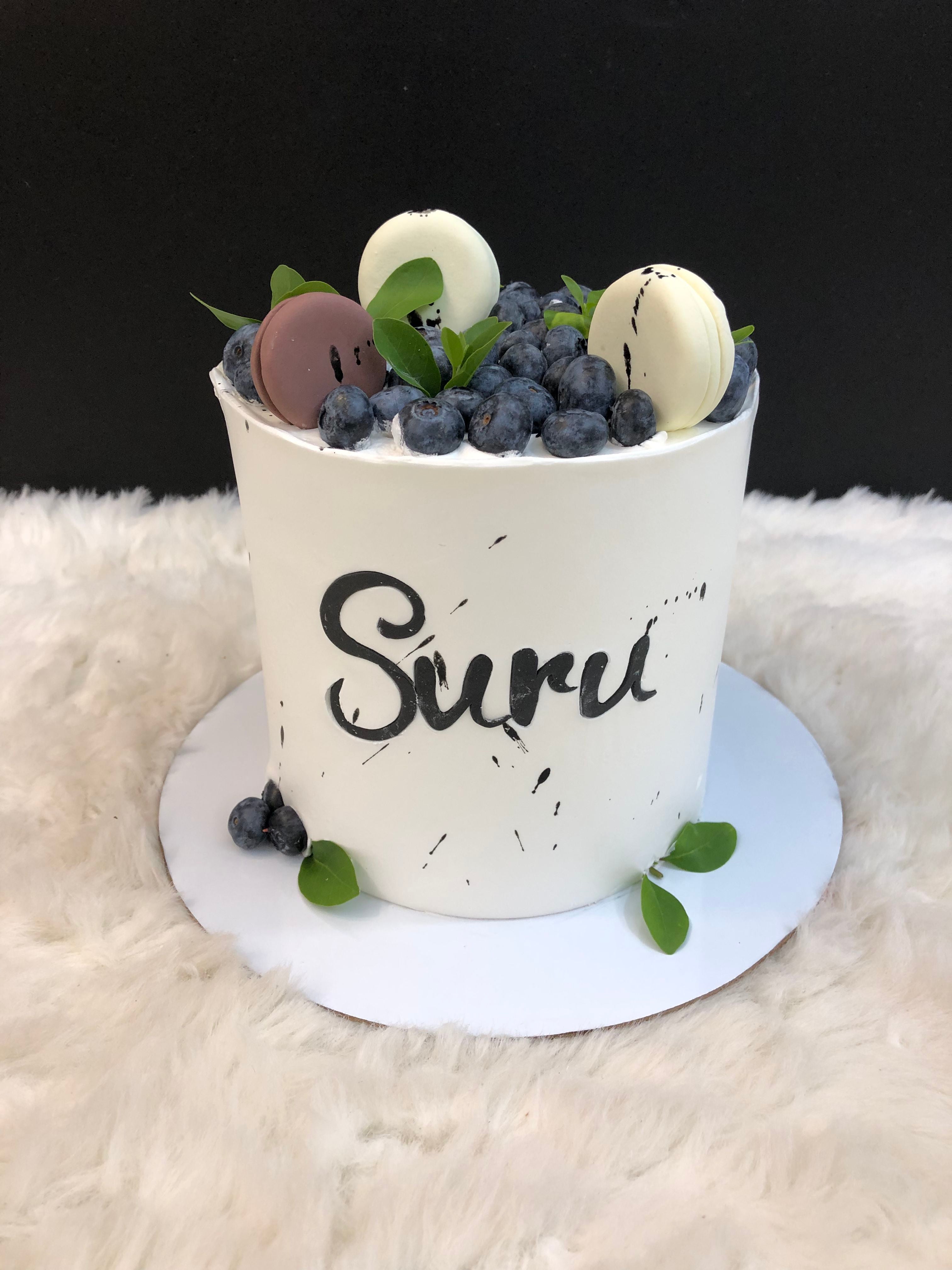 Minimalist fruit Celebration Cake