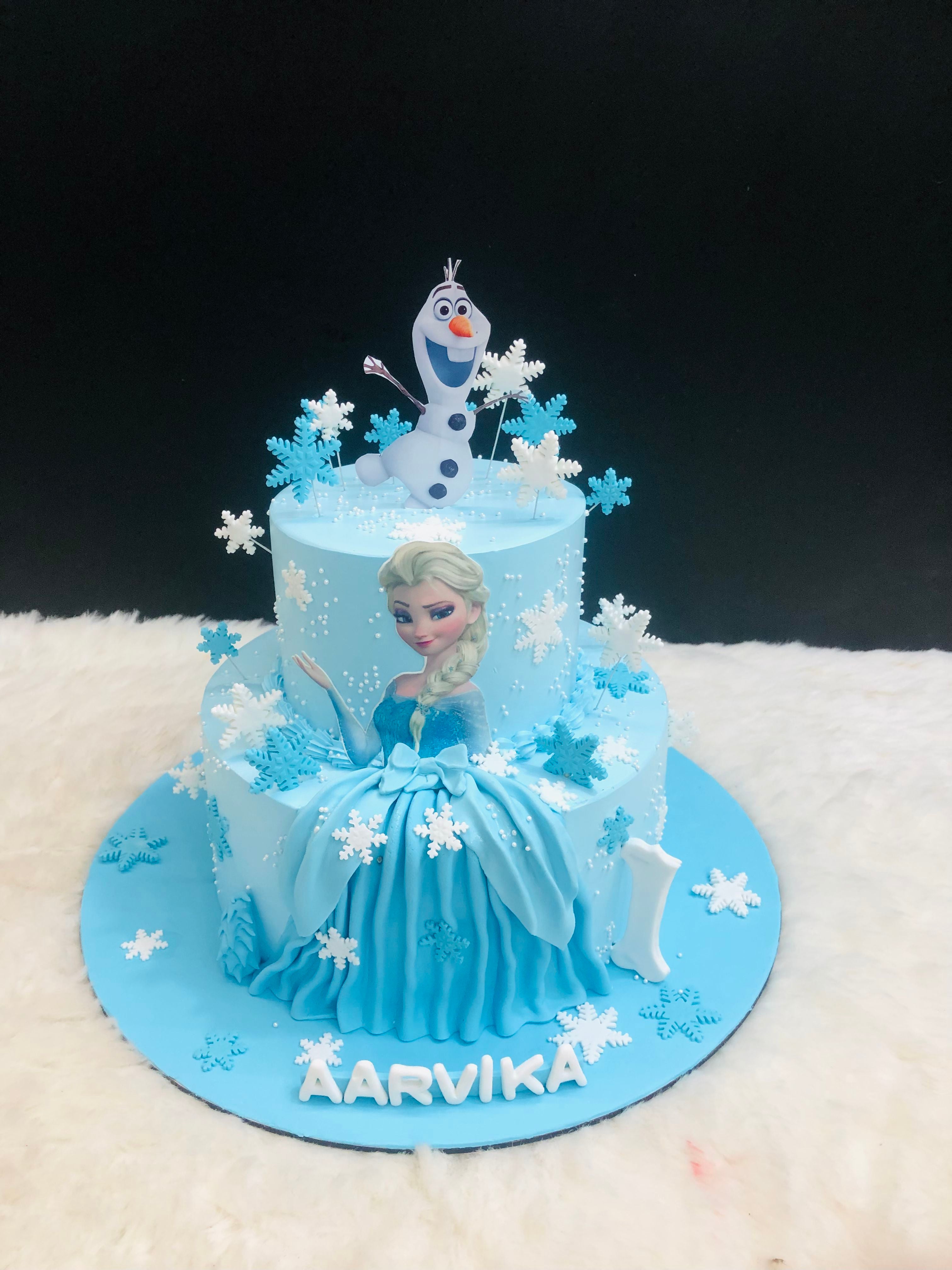 Frozen-Themed Birthday Cake
