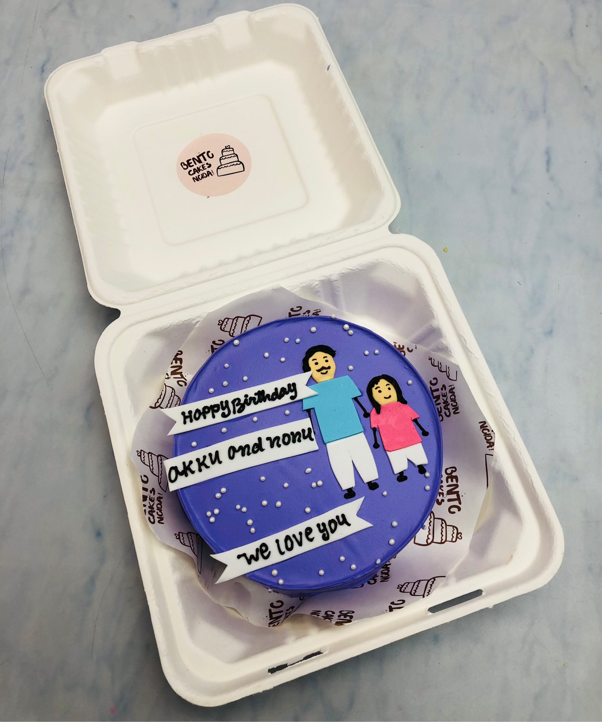 Kids Birthday Theme Blue Bento Cake – Bento Cakes Noida