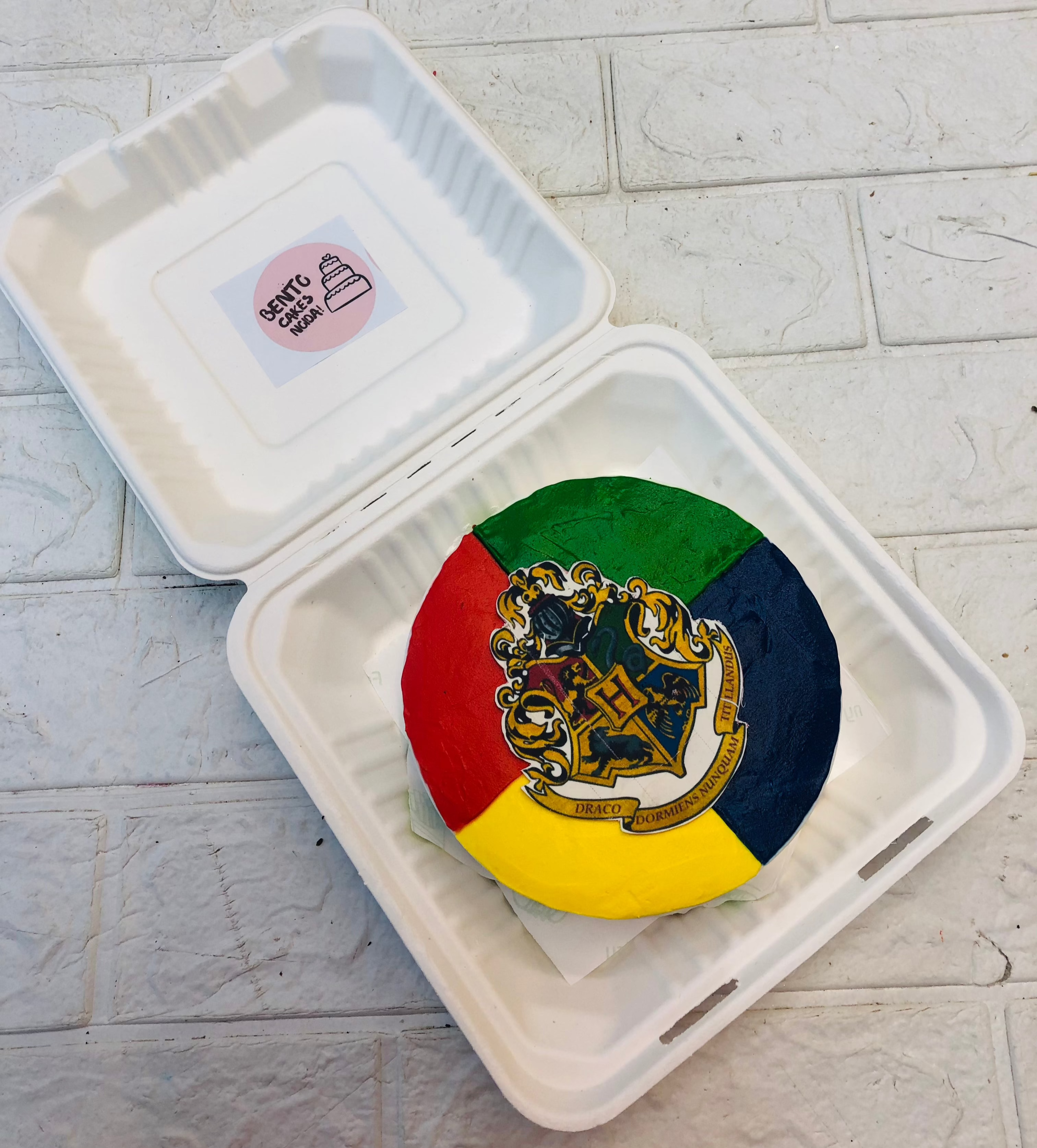 A football club theme bento cake with FC logo.