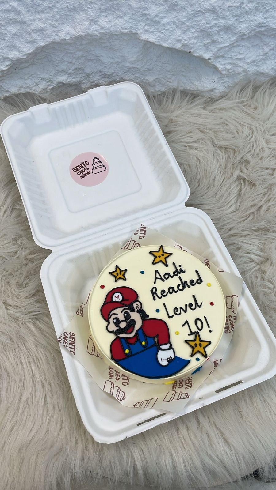 Mario Theme Bento Cake