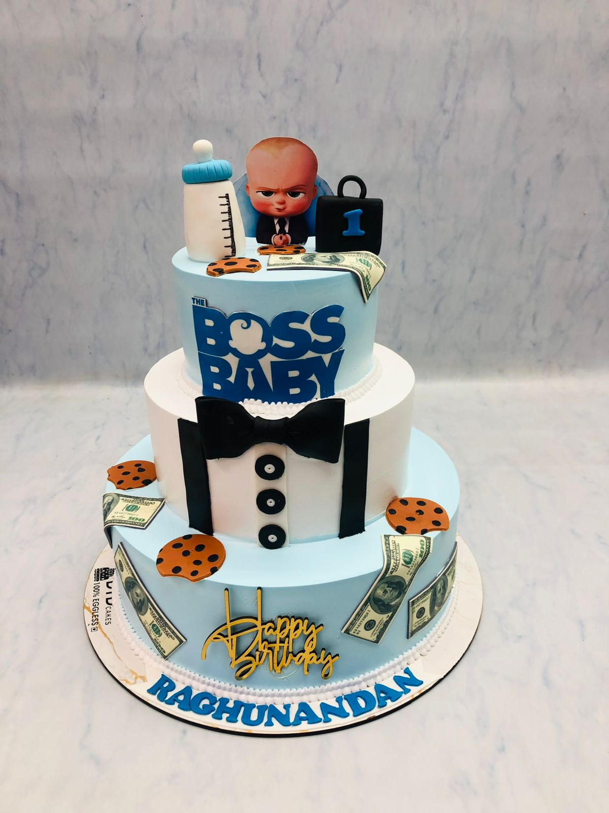 Rich Boss Baby Theme Cake