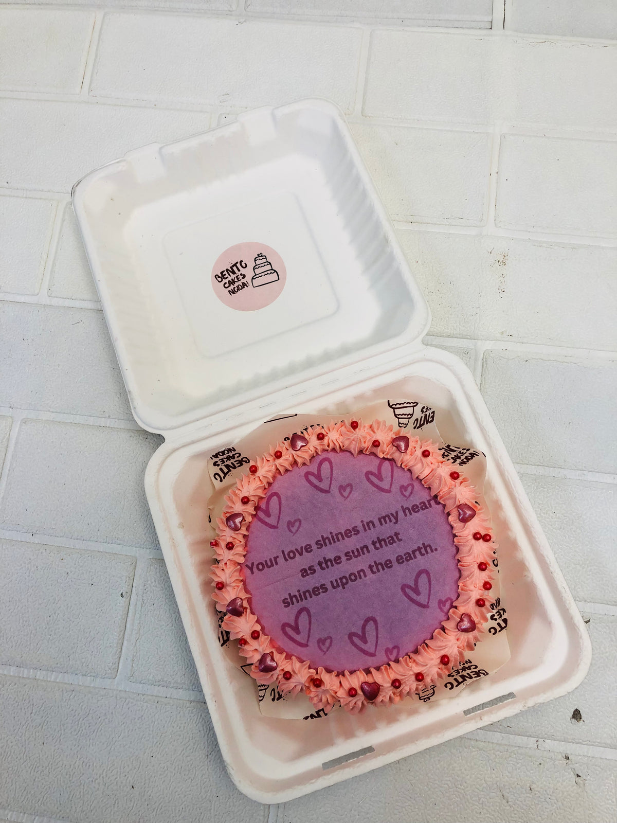 A stunning fire nento cake with love theme.