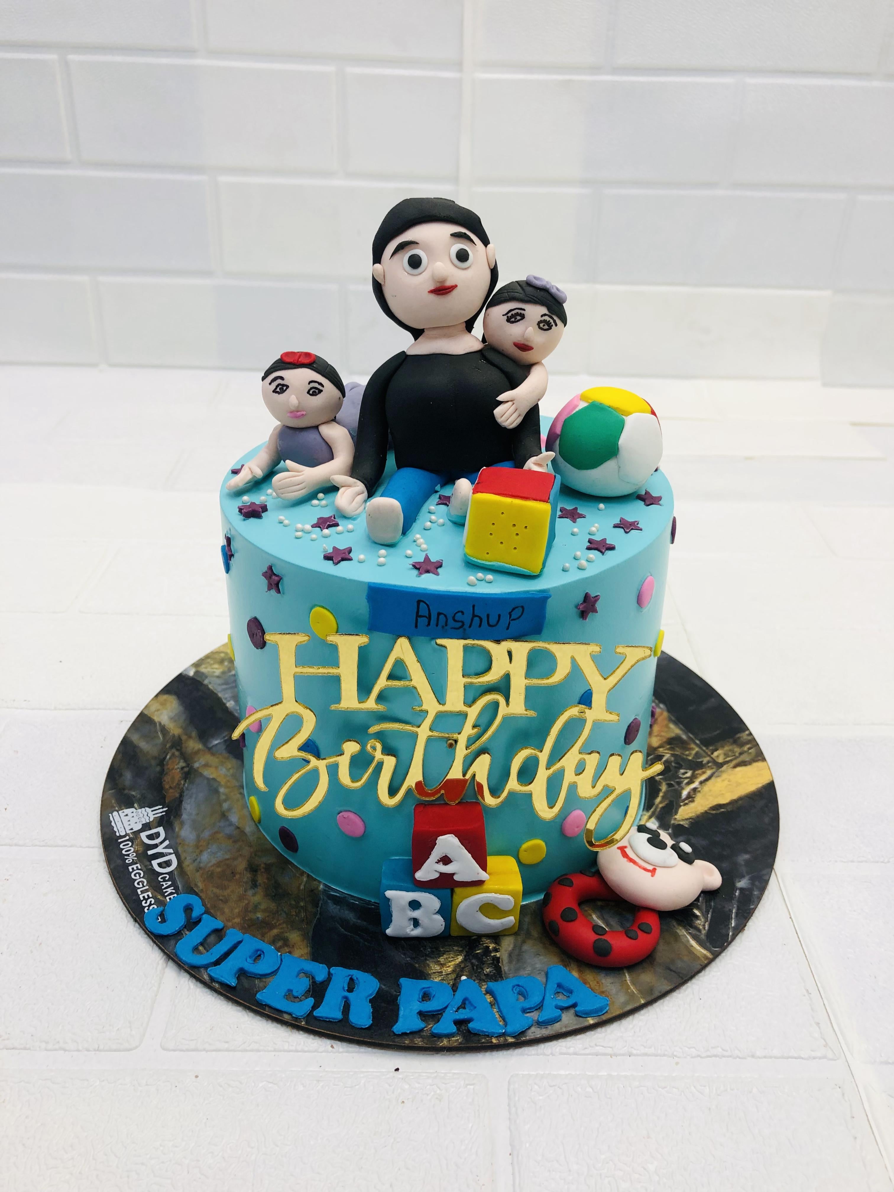 Super Dad Theme Cake