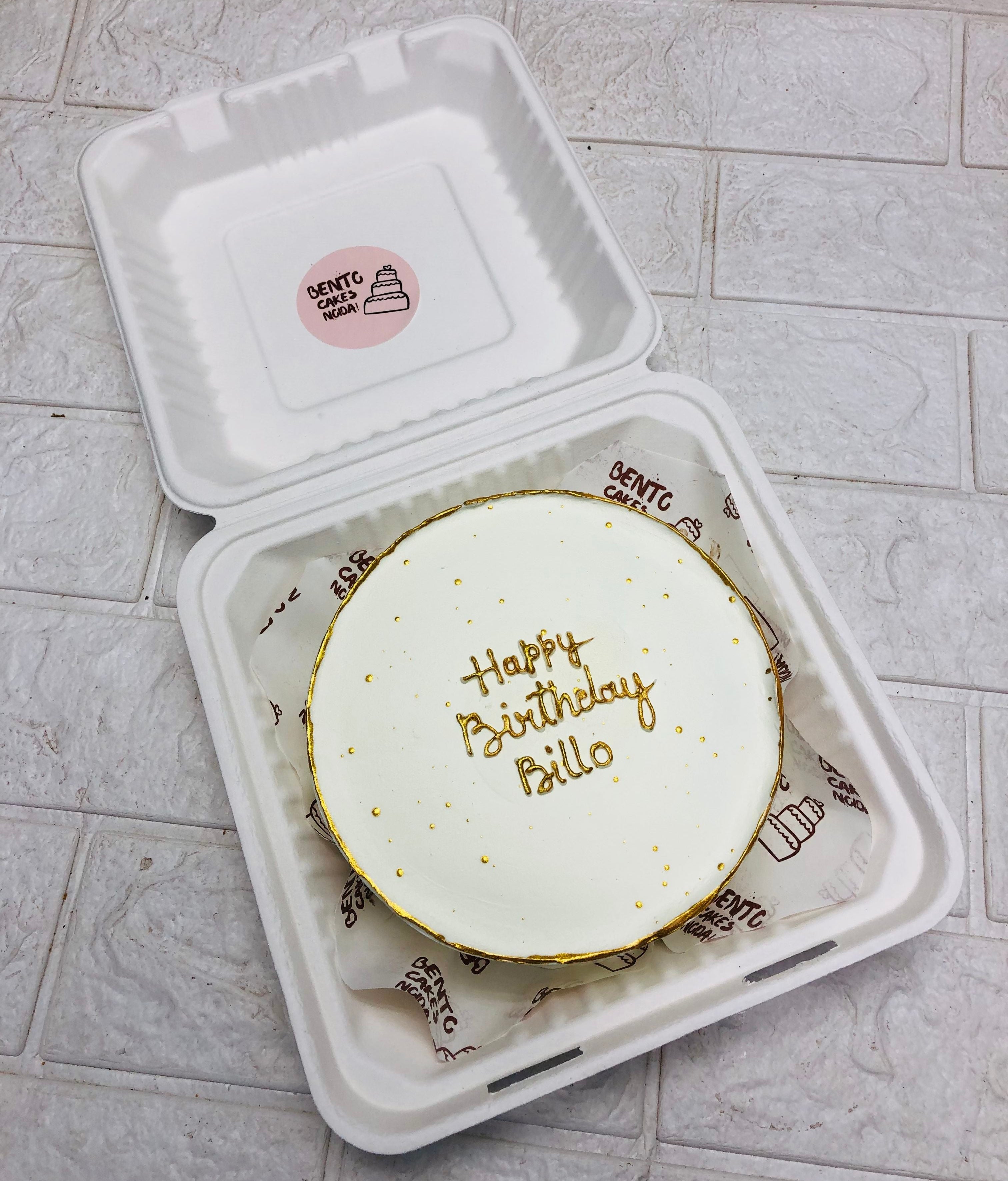 Billo birthday bento cake