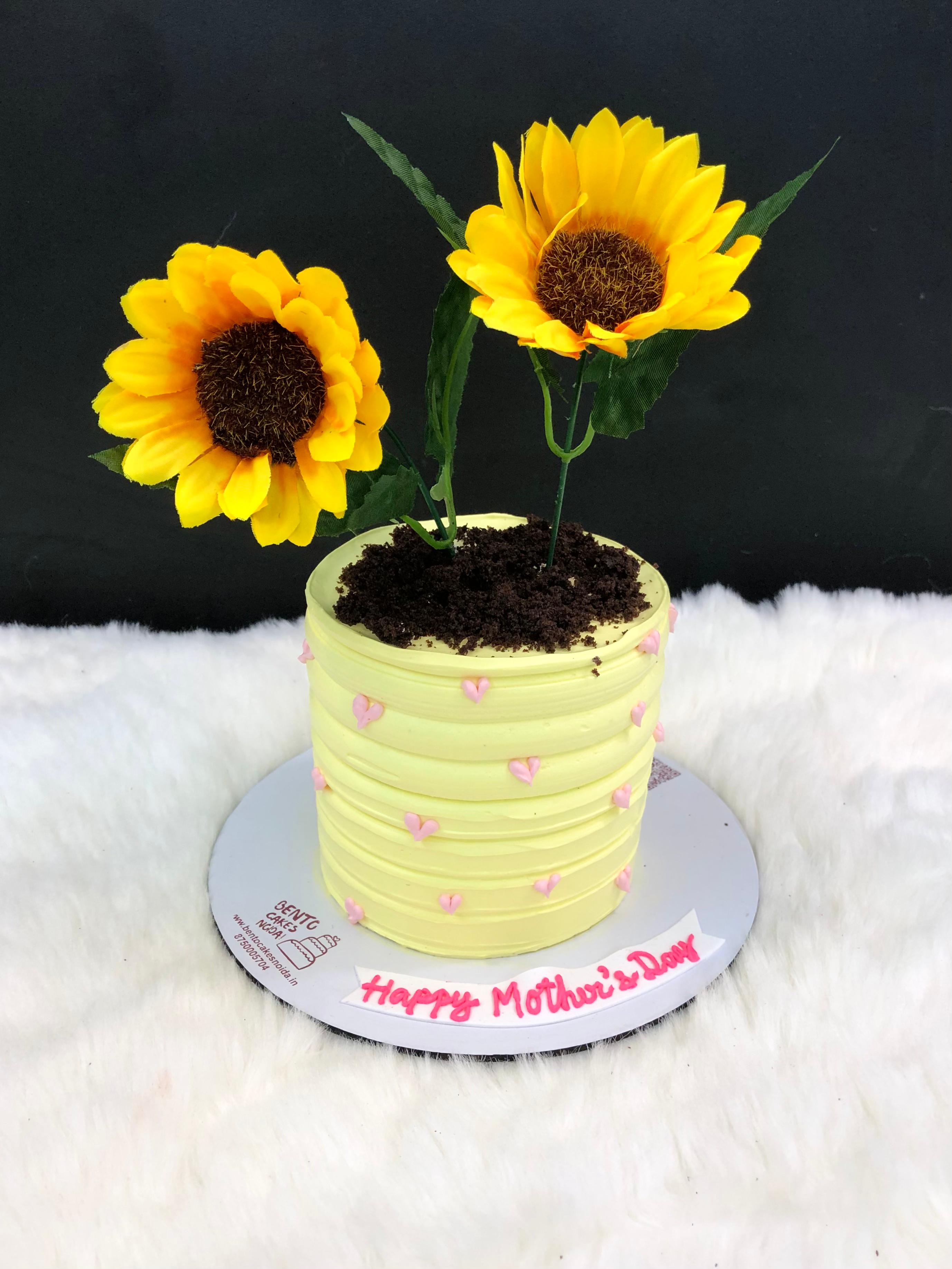 This unique cake combines the beauty of flowers with the sweetness of cake. Made with only artificial flowers. and delectable ingredients, it's the perfect choice for any special occasion. With its trendy design and delicious taste, it's sure to be a hit with everyone.