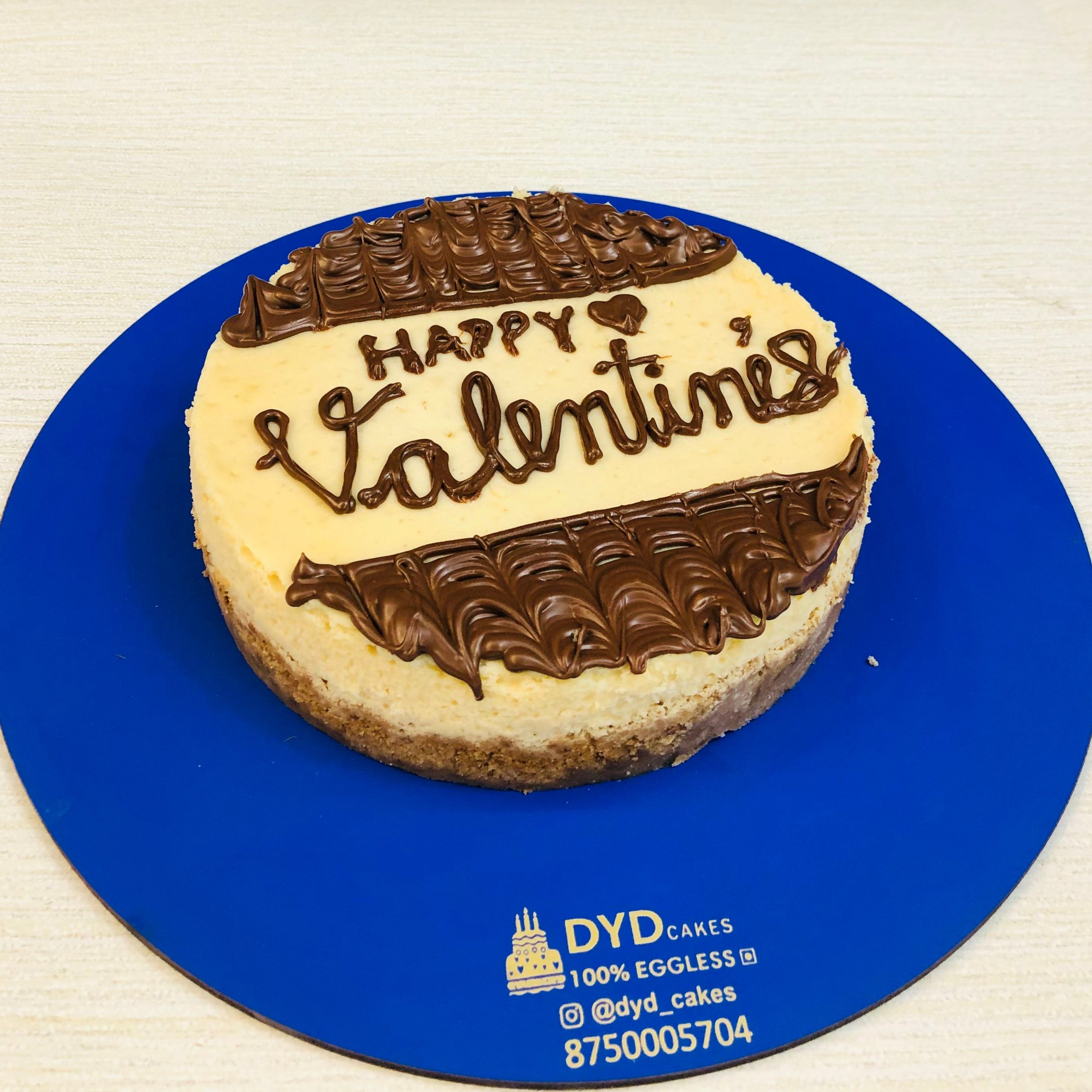 Indulge in a decadent treat with our Valentines Theme Nutella Cheesecake.