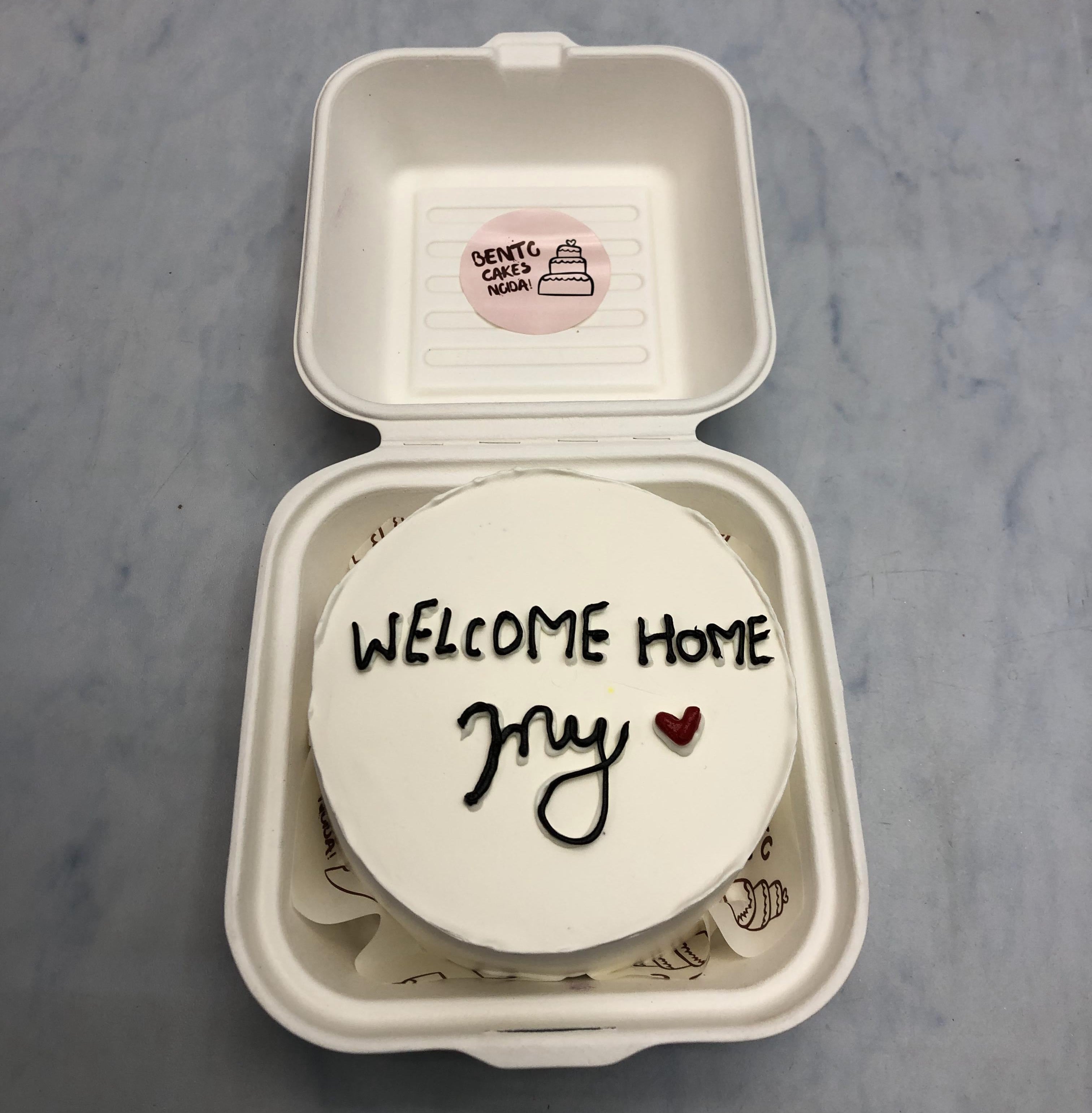 Introducing Welcome Home Theme Mini Bento Cake - the perfect addition to any special occasion. This beautifully designed cake combines the traditional art of bento with a modern touch, creating a unique and visually stunning centerpiece. With its intricate detail and customizable theme, this cake will surely impress and delight both guests and the recipient. Order now to make your celebration truly unforgettable.