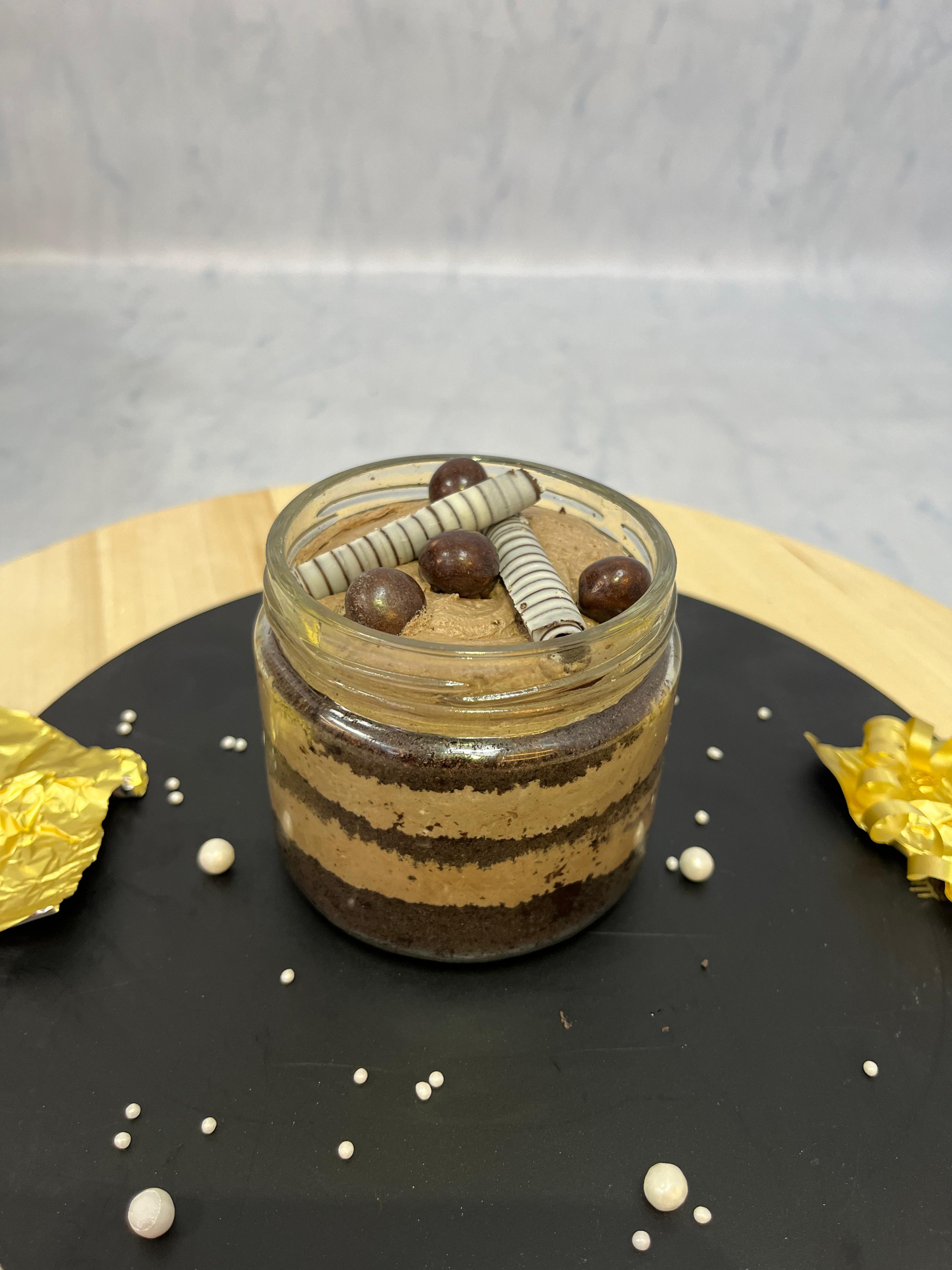 Soft Truffle Jar Cake