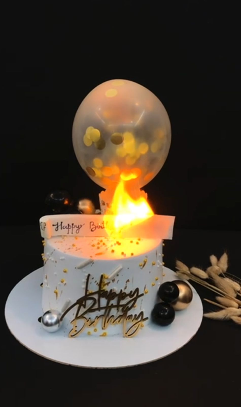 Fire Balloon Cake