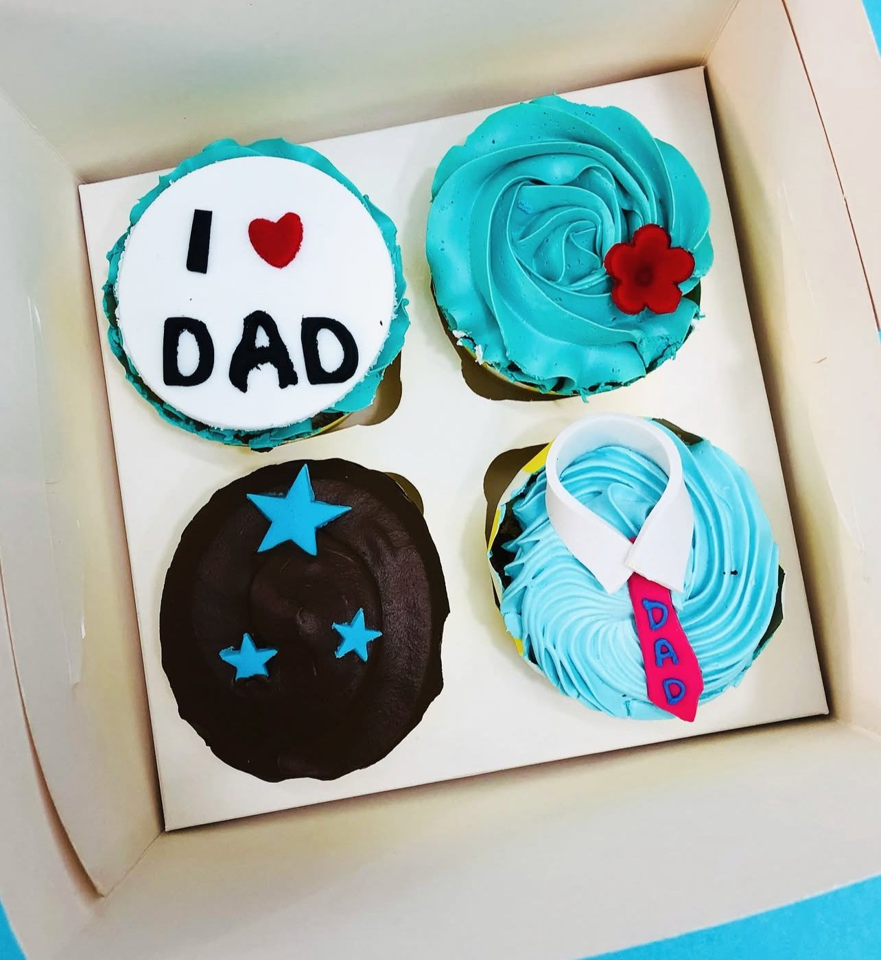 Father's Day Special Cupcakes ( Set of 4)