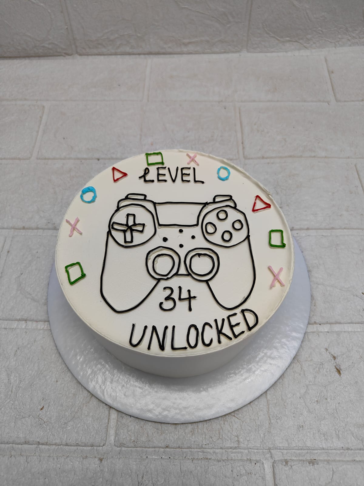 Gamer Level Up bento cake