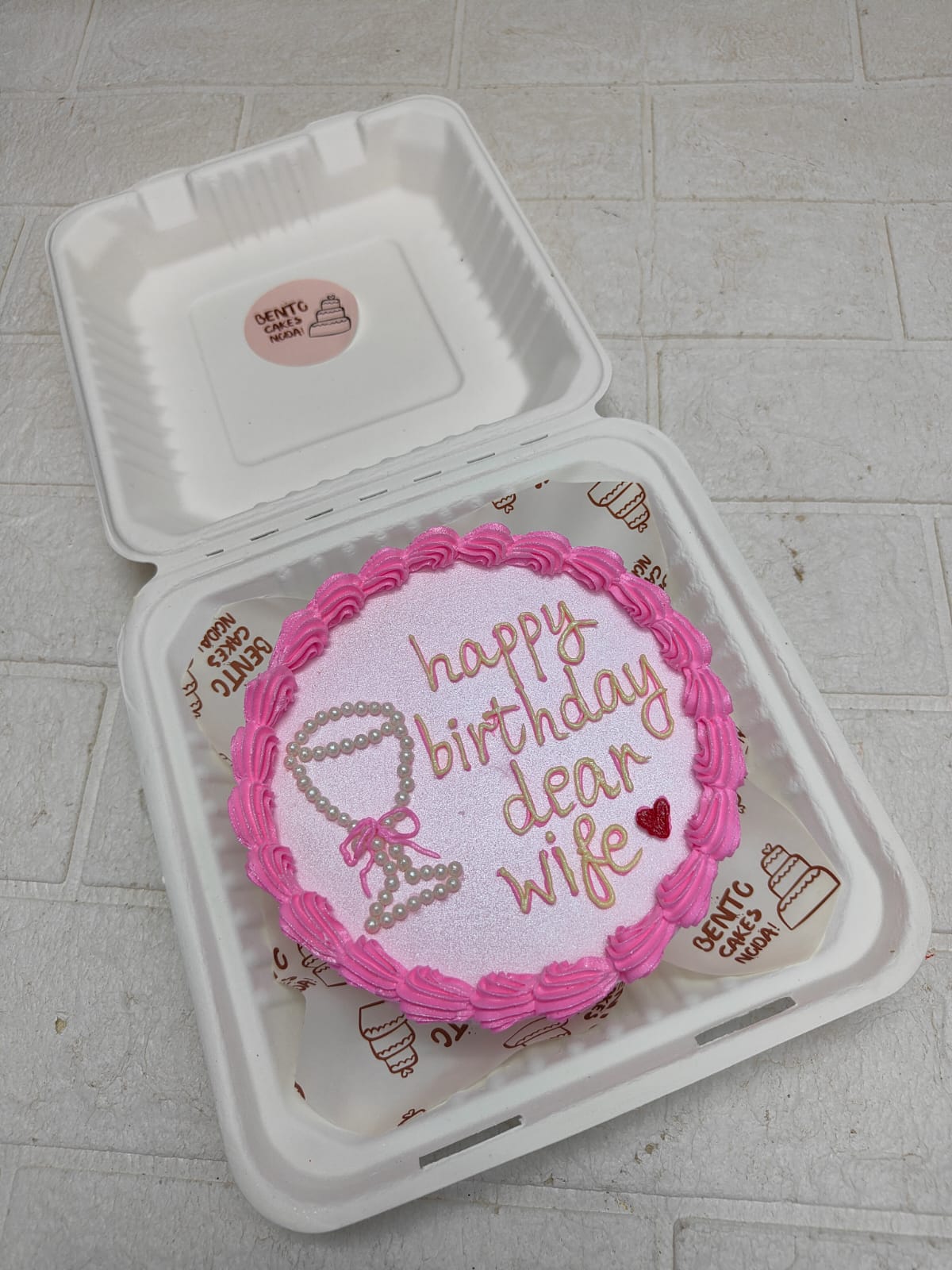 Dear Wife Birthday Bento Cake