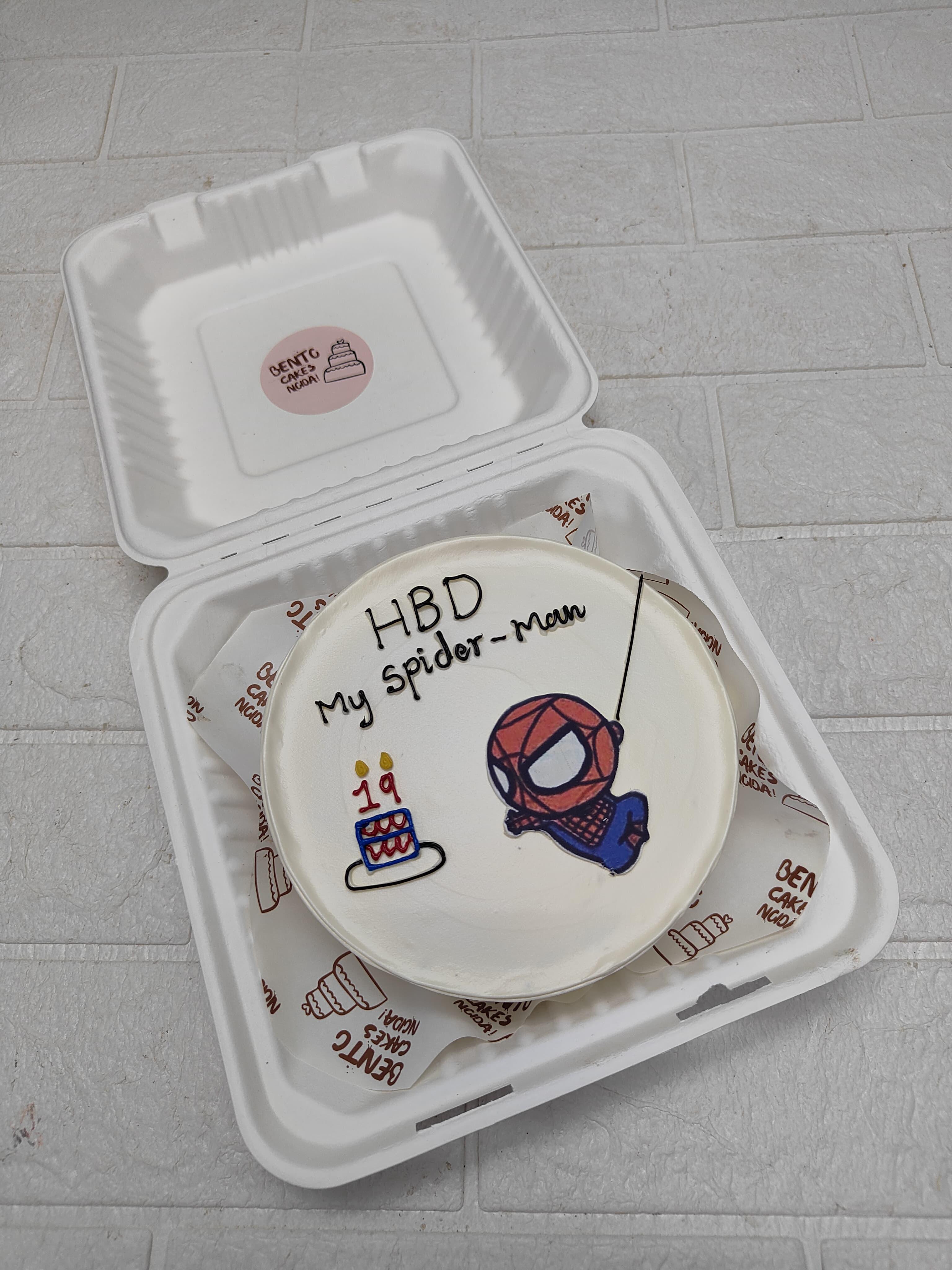Spider-Man Swing Bento Cake