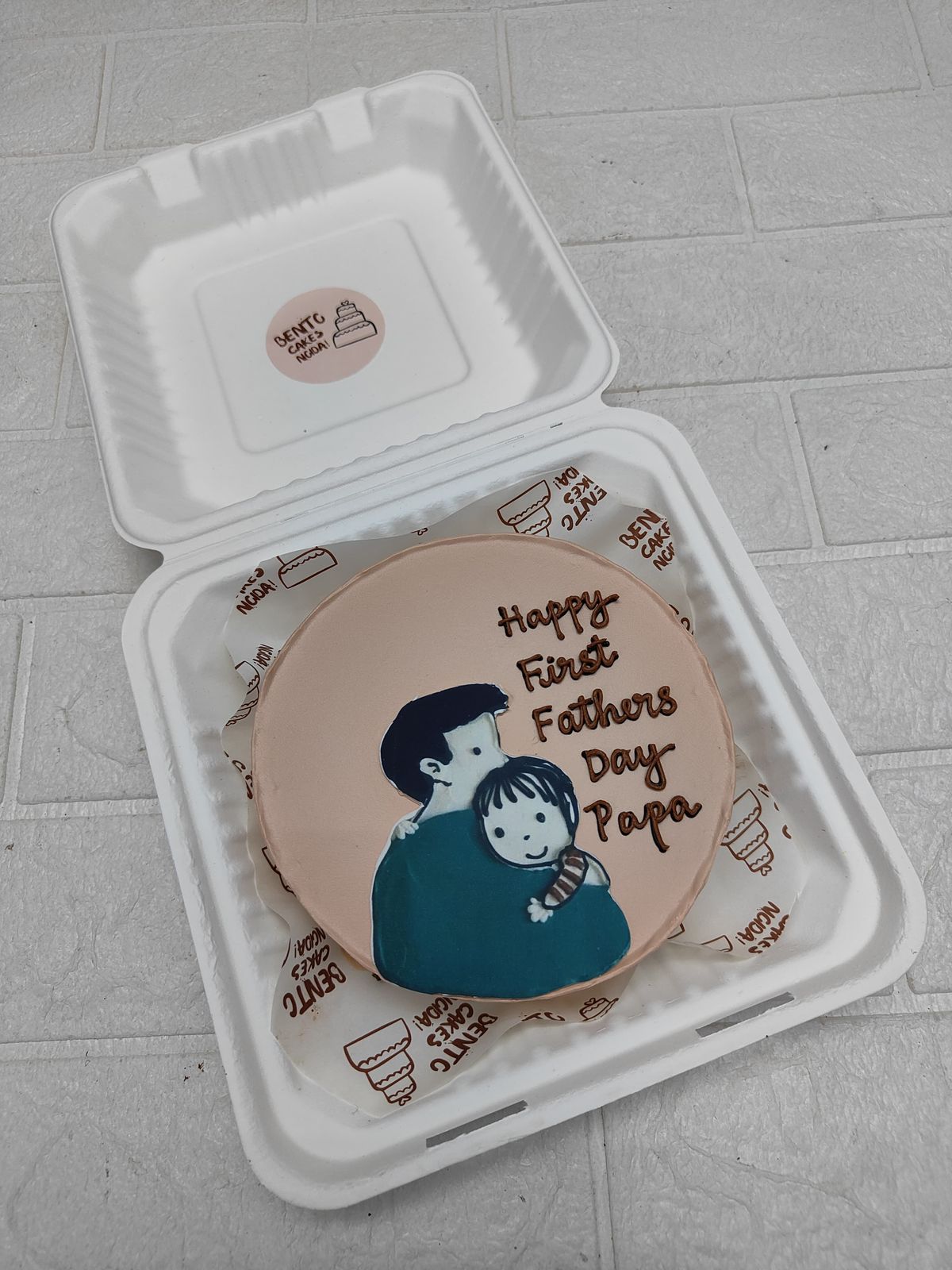 First Father’s Day Papa Bento Cake